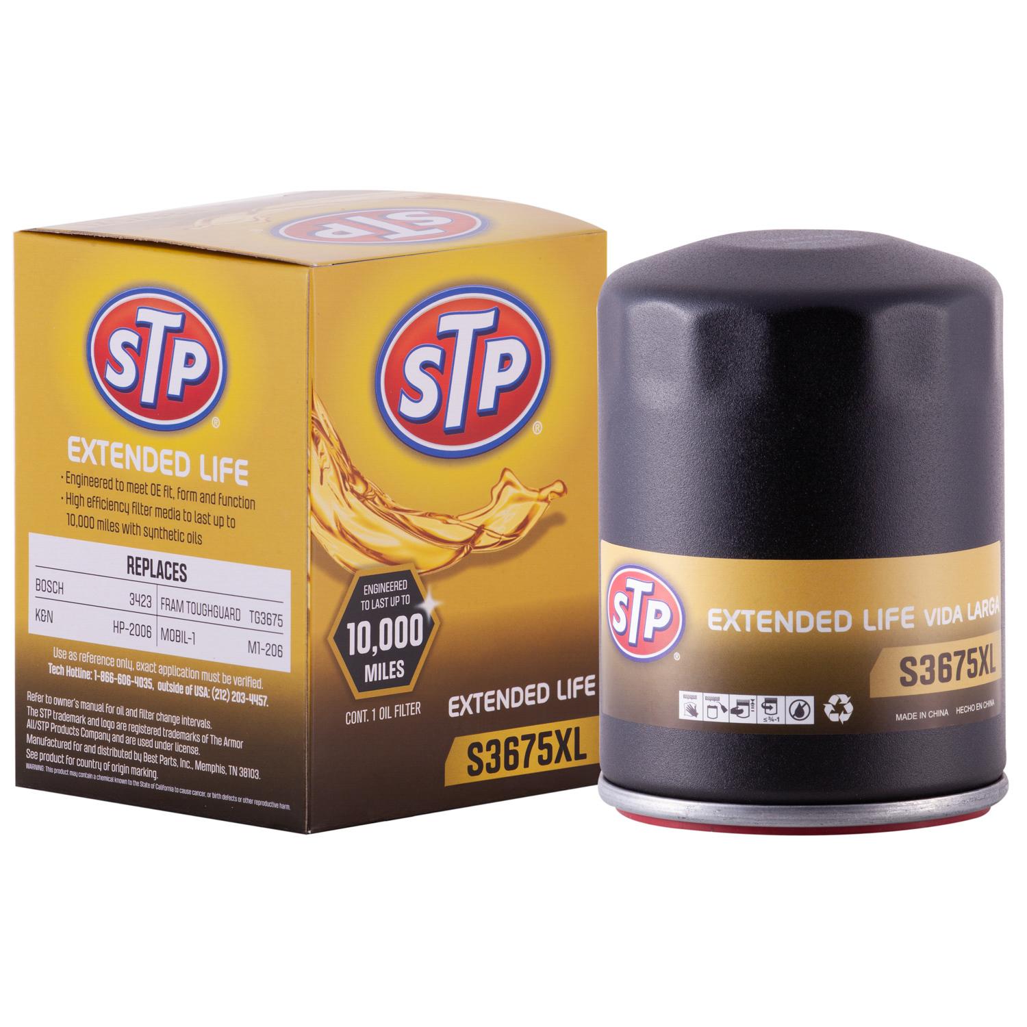 STP Extended Life Spin-On Engine Oil Filter S3675XL for Chevrolet Equinox