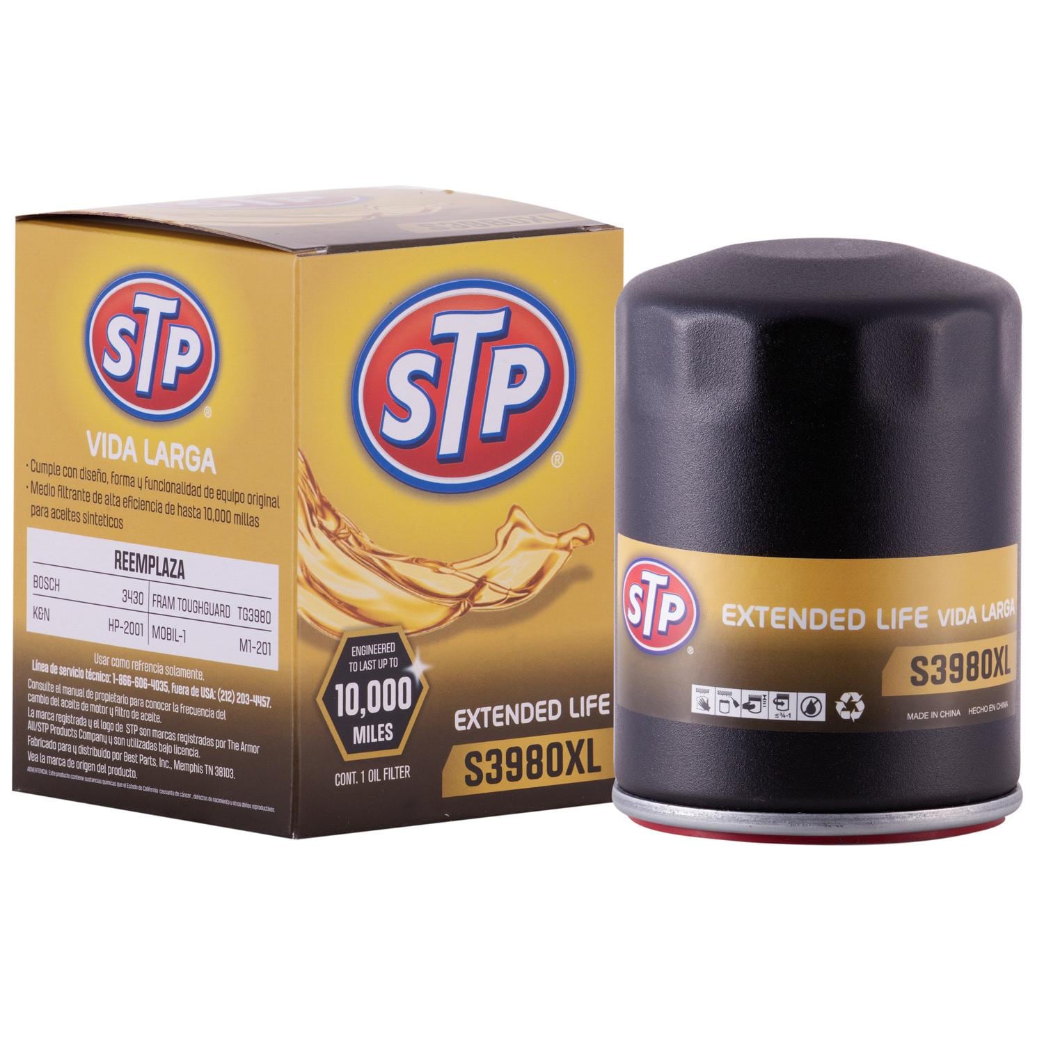 STP Extended Life Engine Oil Filter S3980XL for Chevrolet Equinox