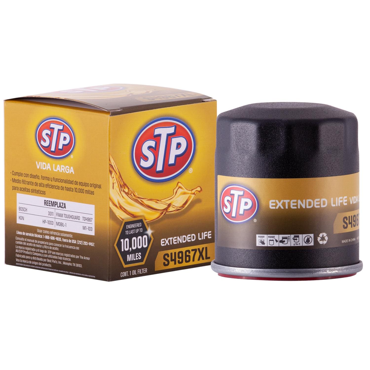 STP Extended Life Engine Oil Filter S4967XL for Chevrolet Equinox