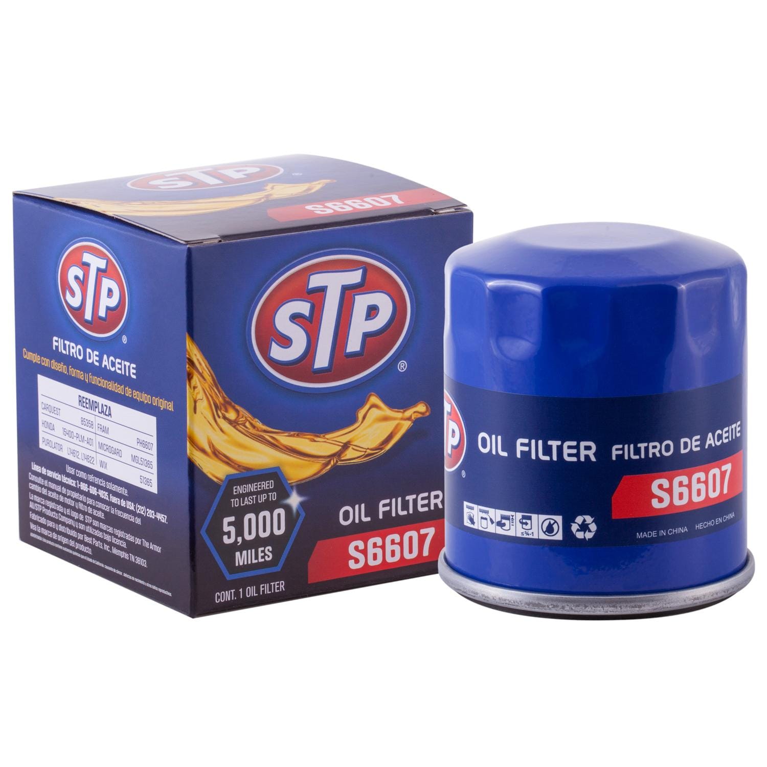 STP Spin-On Engine Oil Filter S6607 for Cadillac Escalade