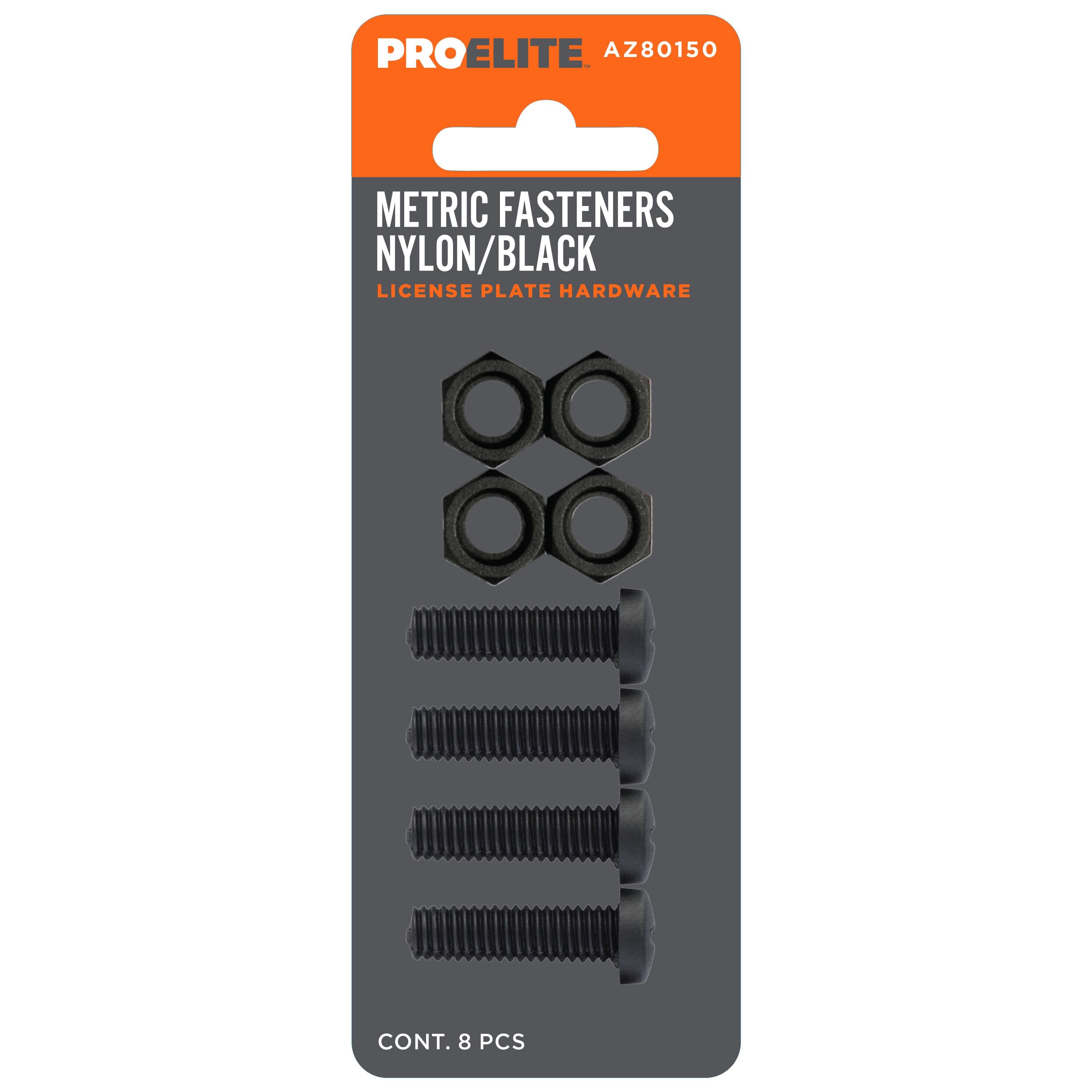 ProElite Black Nylon License Plate Fasteners | AutoZone
