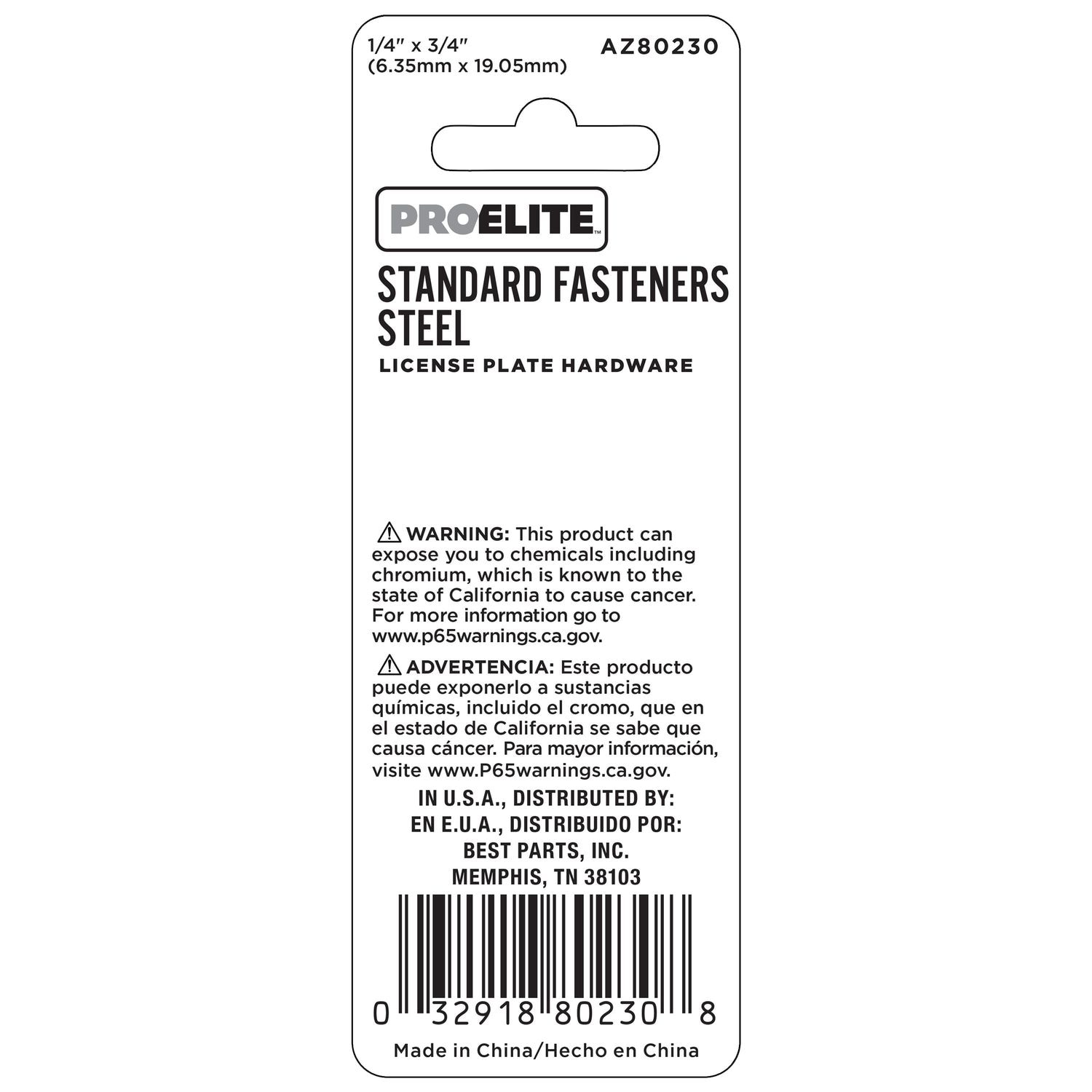 ProElite Steel License Plate Fasteners | AutoZone