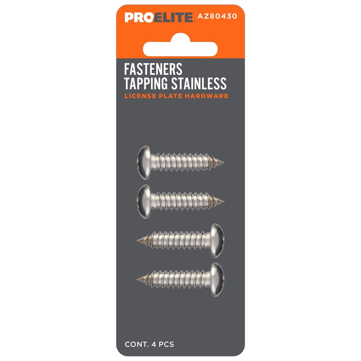 ProElite Stainless Steel Tapping License Plate Fasteners