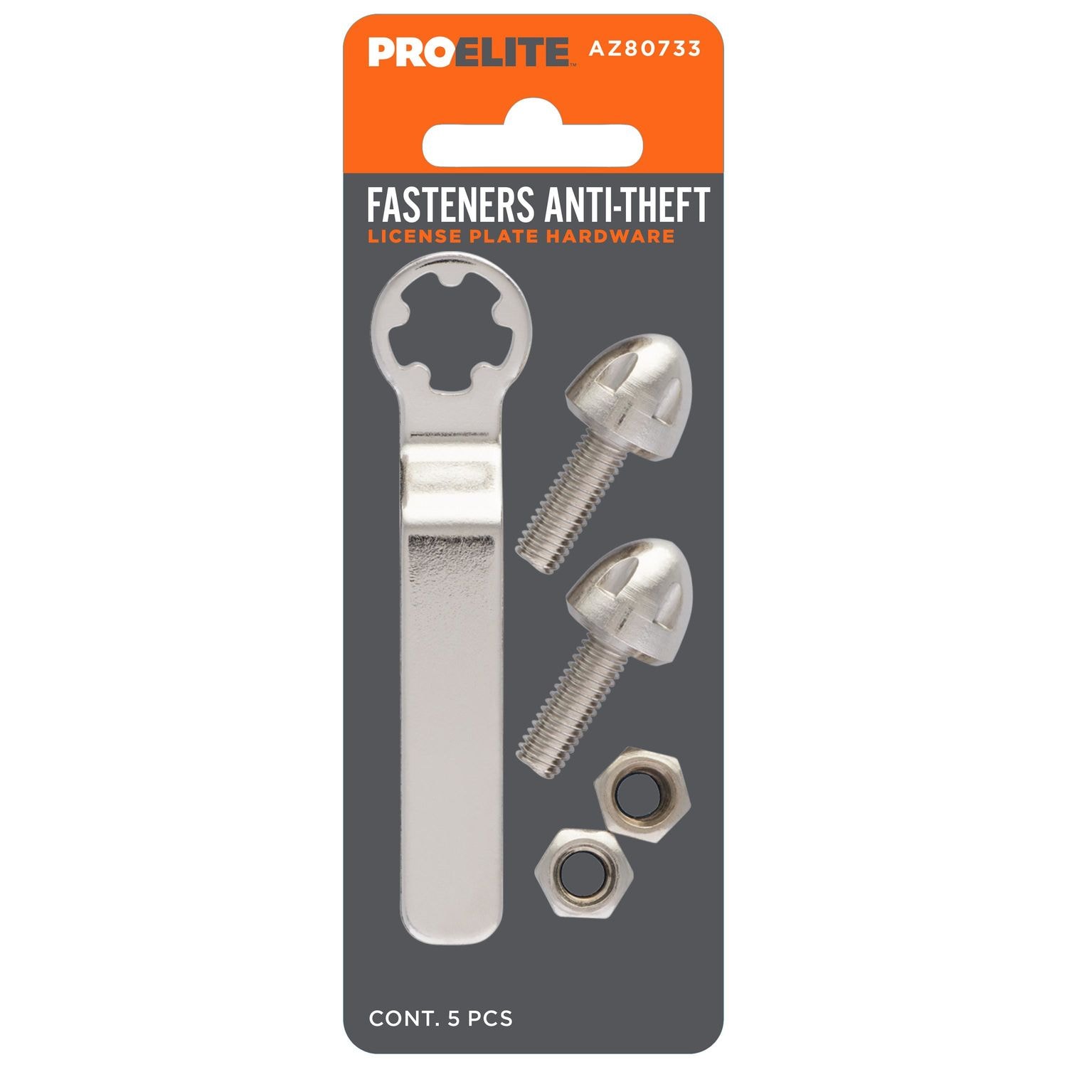 ProElite Anti-Theft License Plate Fasteners | AutoZone
