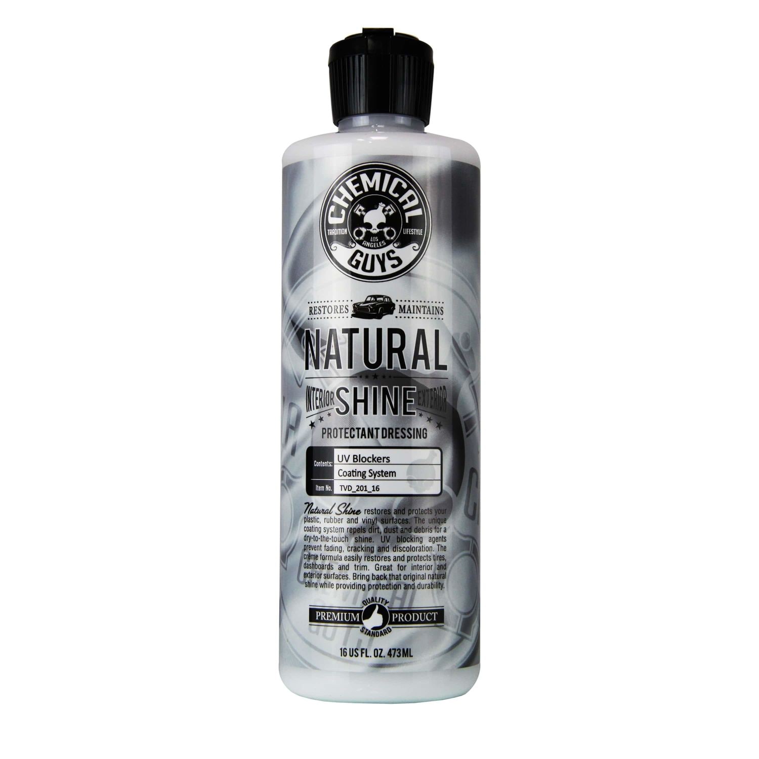 Chemical Guys Natural Shine Plastic, Rubber and Vinyl Protectant