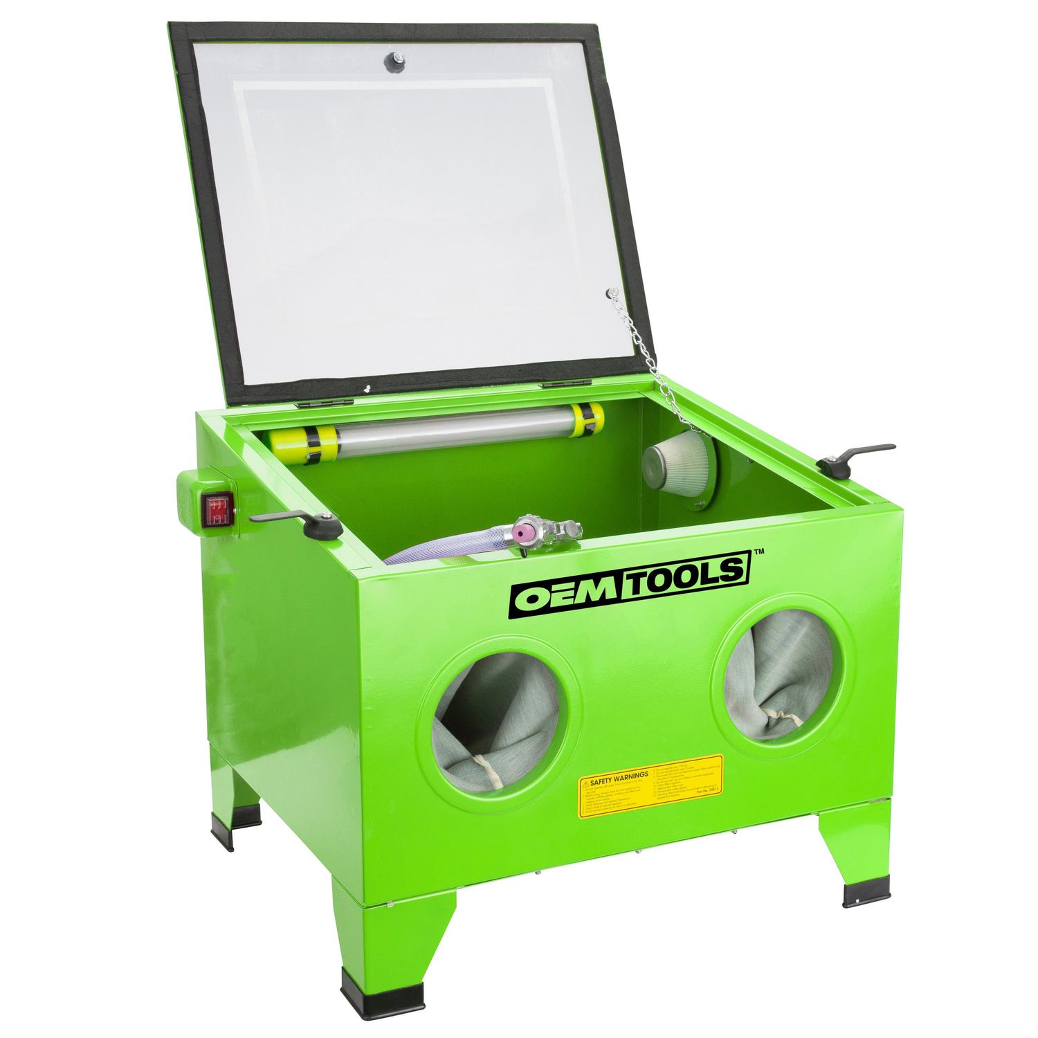 OEMTOOLS 15 1/2in X 19 1/4in Bench Top Abrasive Blast Cabinet