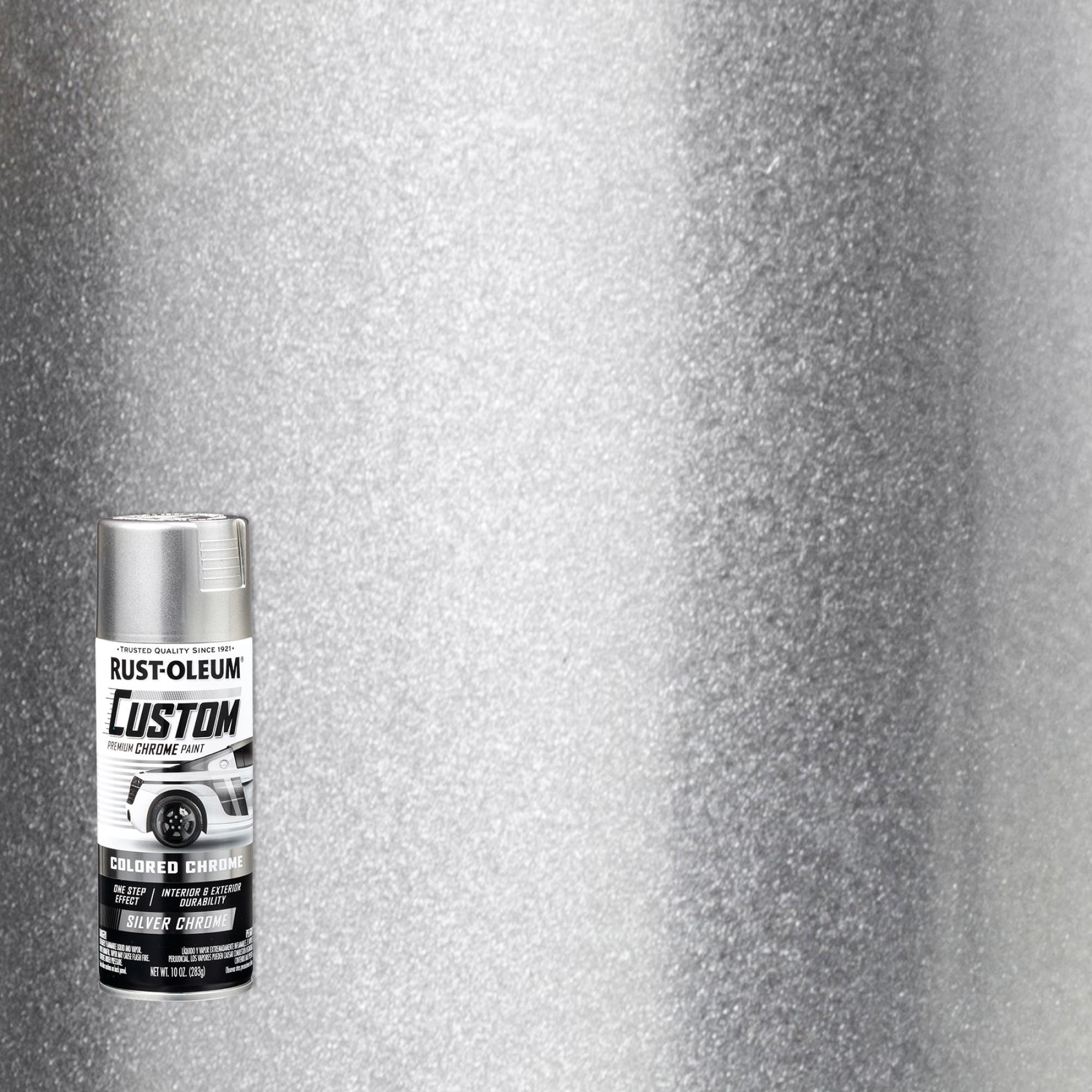 Rust-Oleum Chrome Silver Premium Custom Spray Paint 10oz