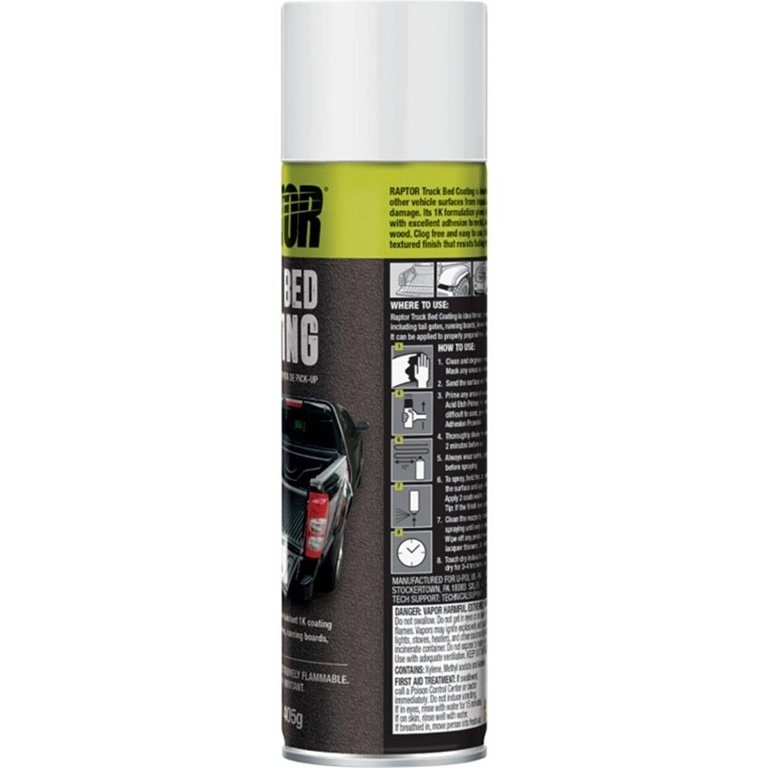 Raptor Bed Liner White Truck Bed Coating | AutoZone