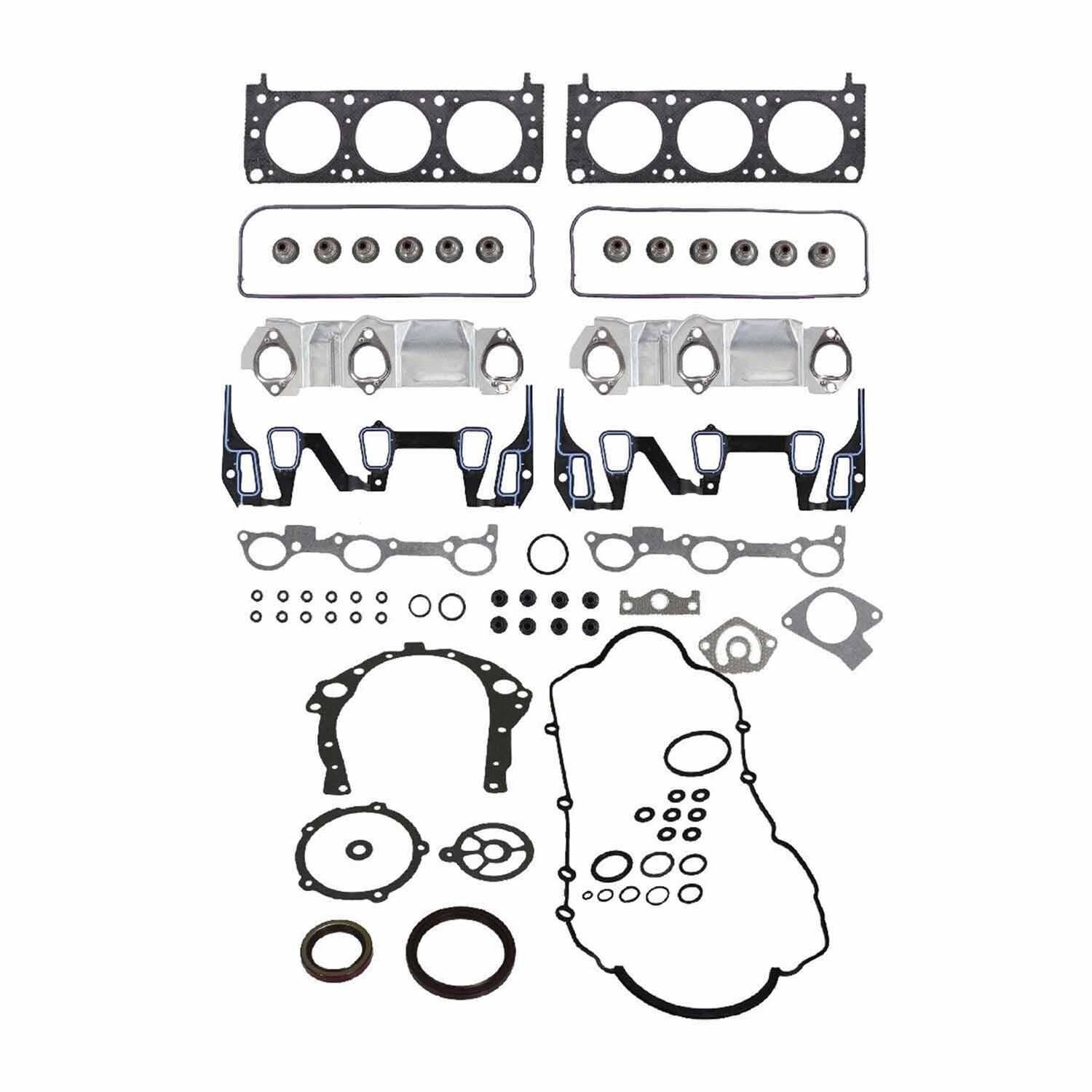 DNJ FGK3192 Full Gasket Set – 2005 Chevrolet, GMC, Isuzu 4.2L DOHC Naturally Aspirated – Head & Lower Set