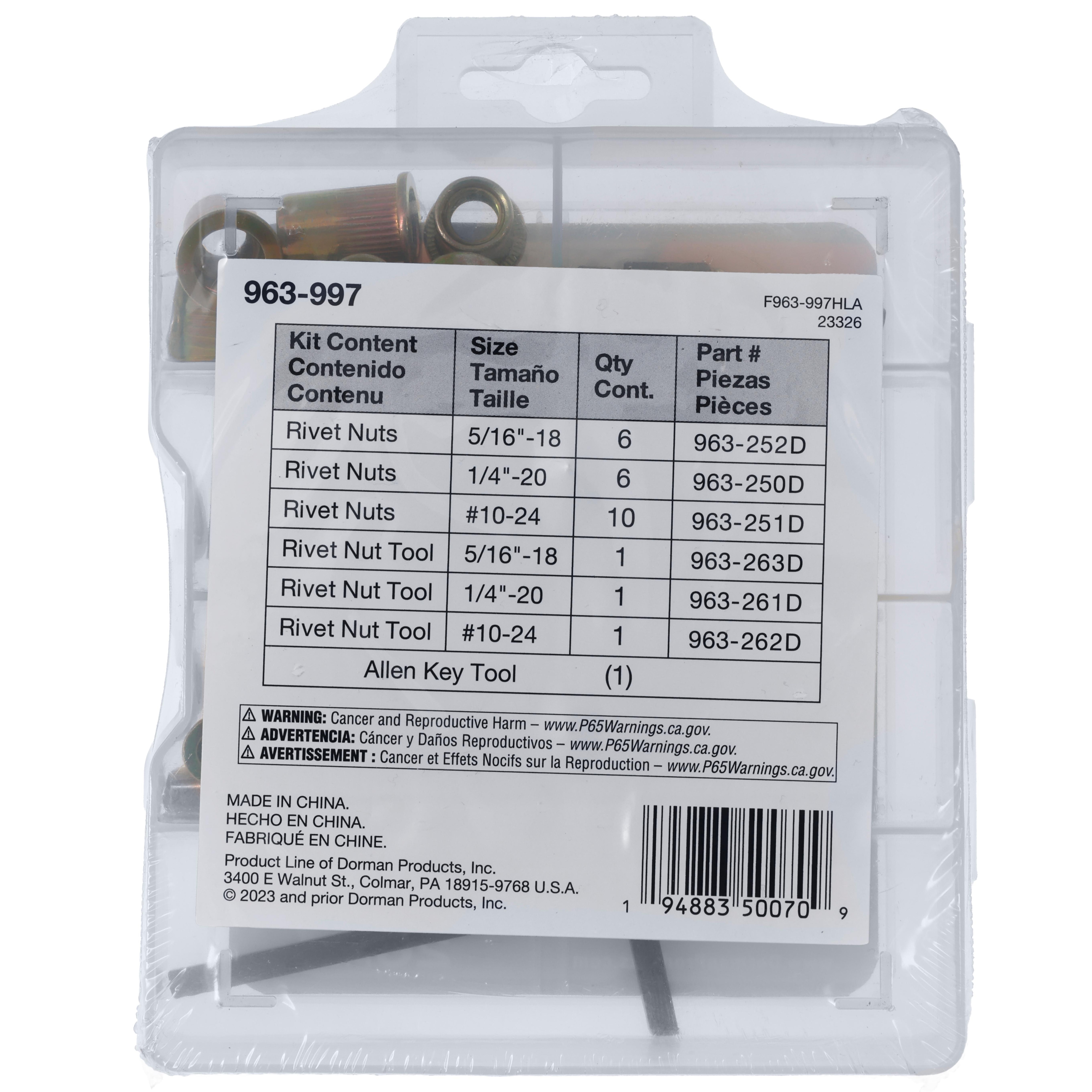 Dorman Rivet Nut Tool Kit 963-997 | AutoZone