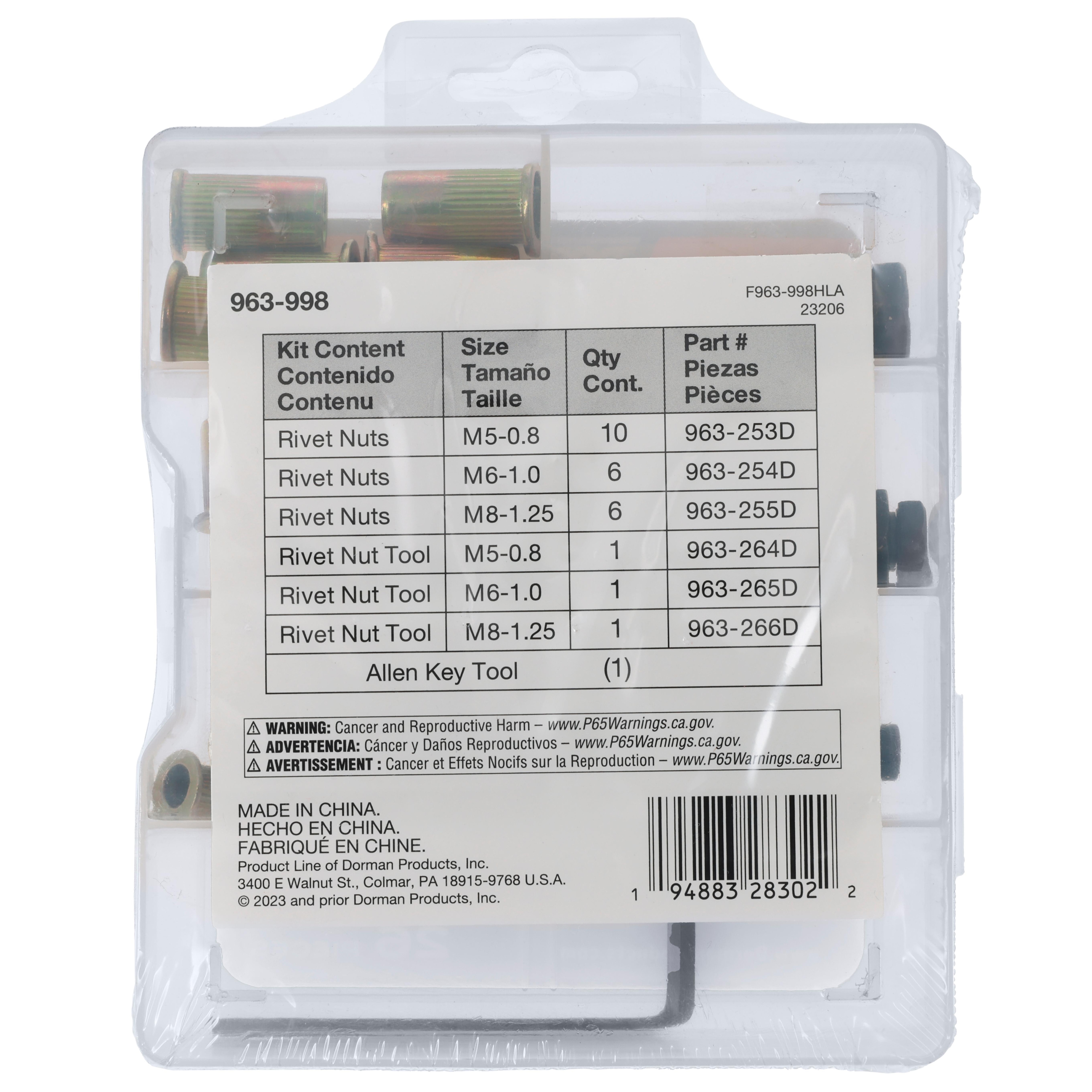 Dorman Rivet Nut Tool Kit 963-998 | AutoZone
