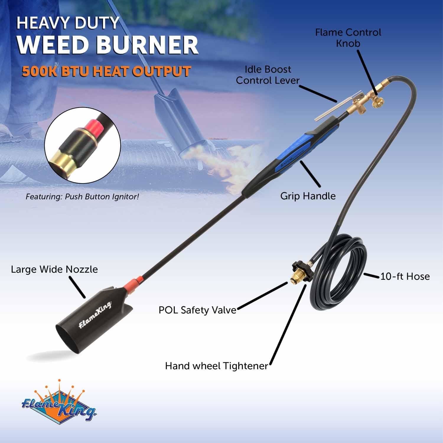 FLAME KING Liquid Propane Gas (LPG) Fuel Feed Hose Kit YSN500K