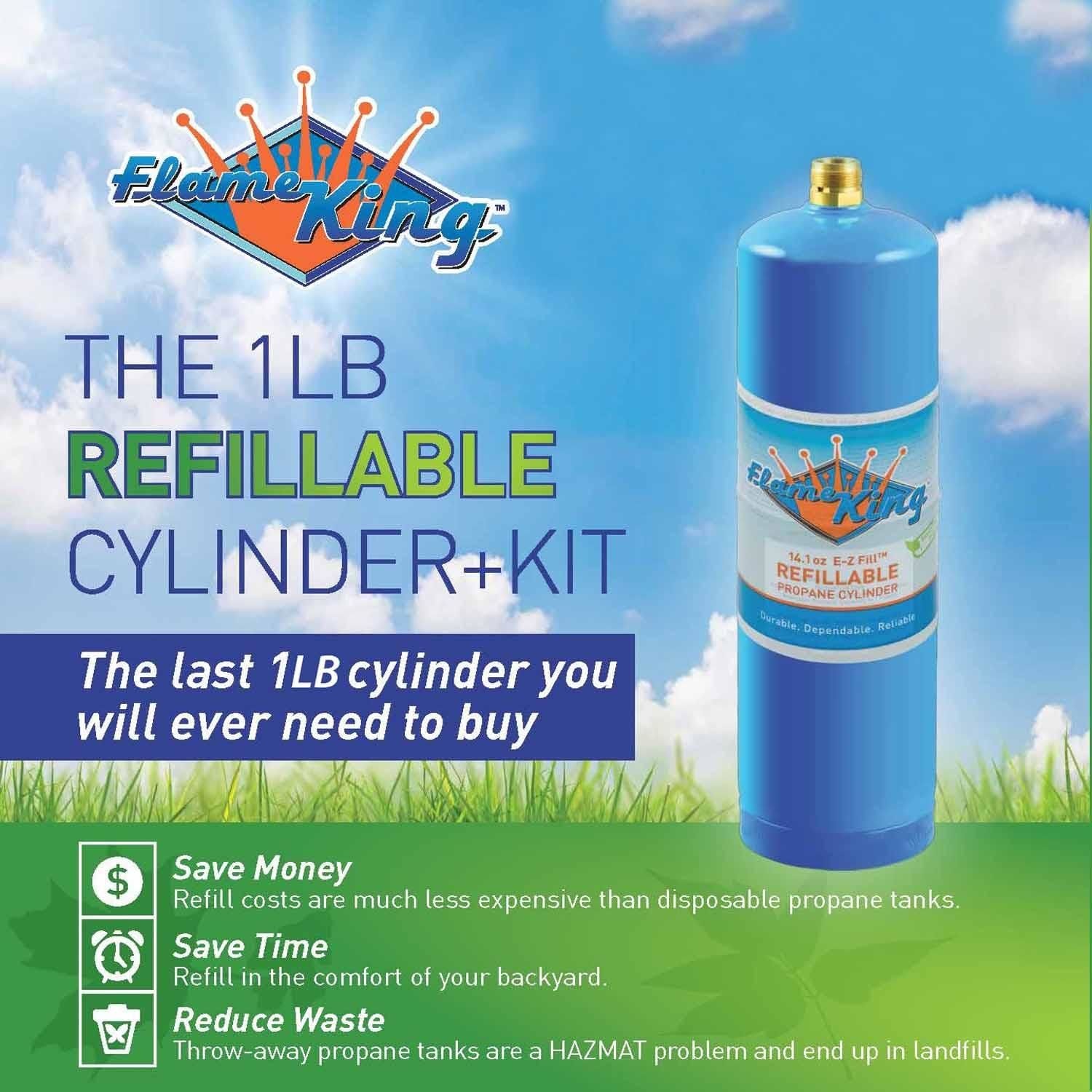 FLAME KING Liquid Propane Gas (LPG) Fuel Tank YSN1LBKT-14 | AutoZone