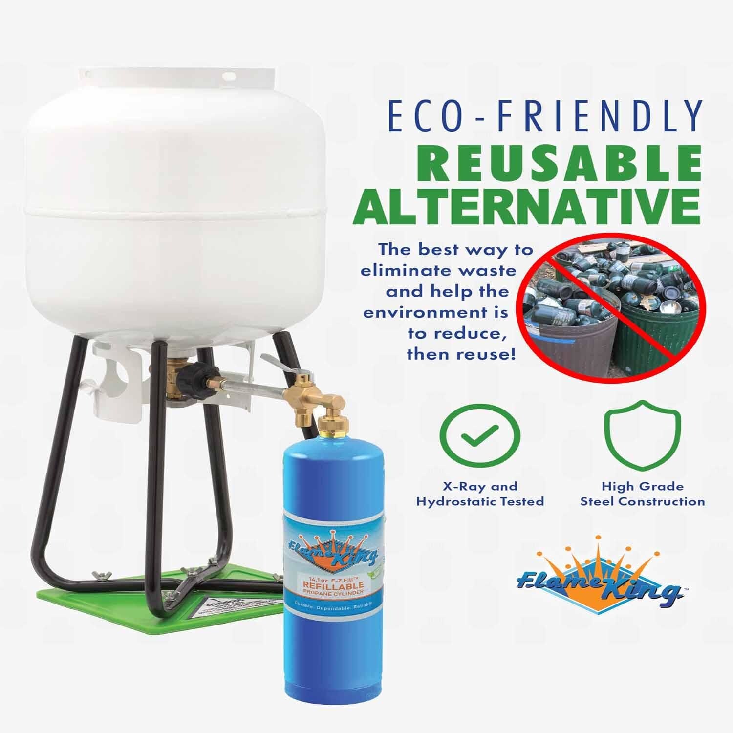 FLAME KING Liquid Propane Gas (LPG) Fuel Tank YSN1LBKT-14 | AutoZone