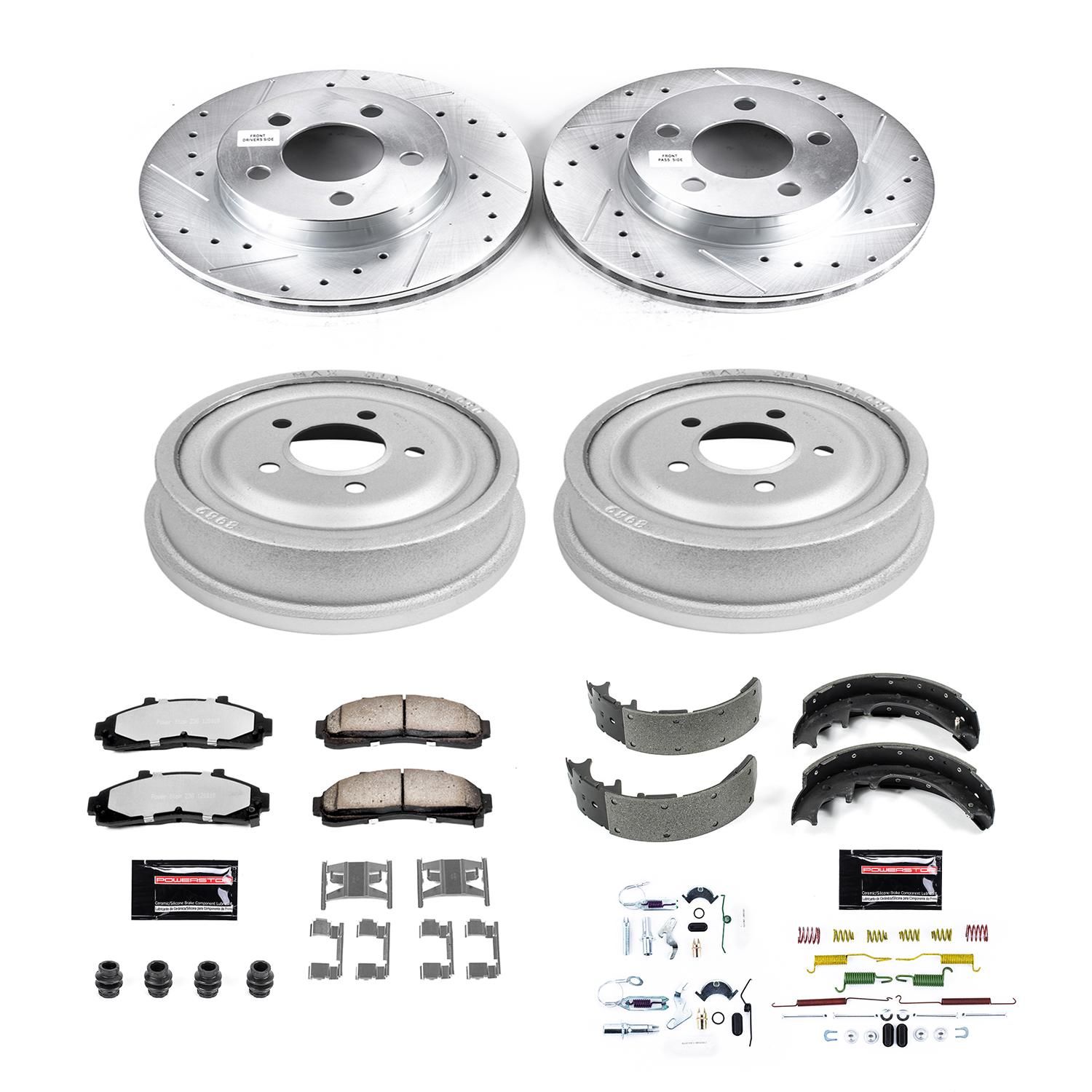 PowerStop Disc Brake Pad and Rotor / Drum Brake Shoe and Drum Kit