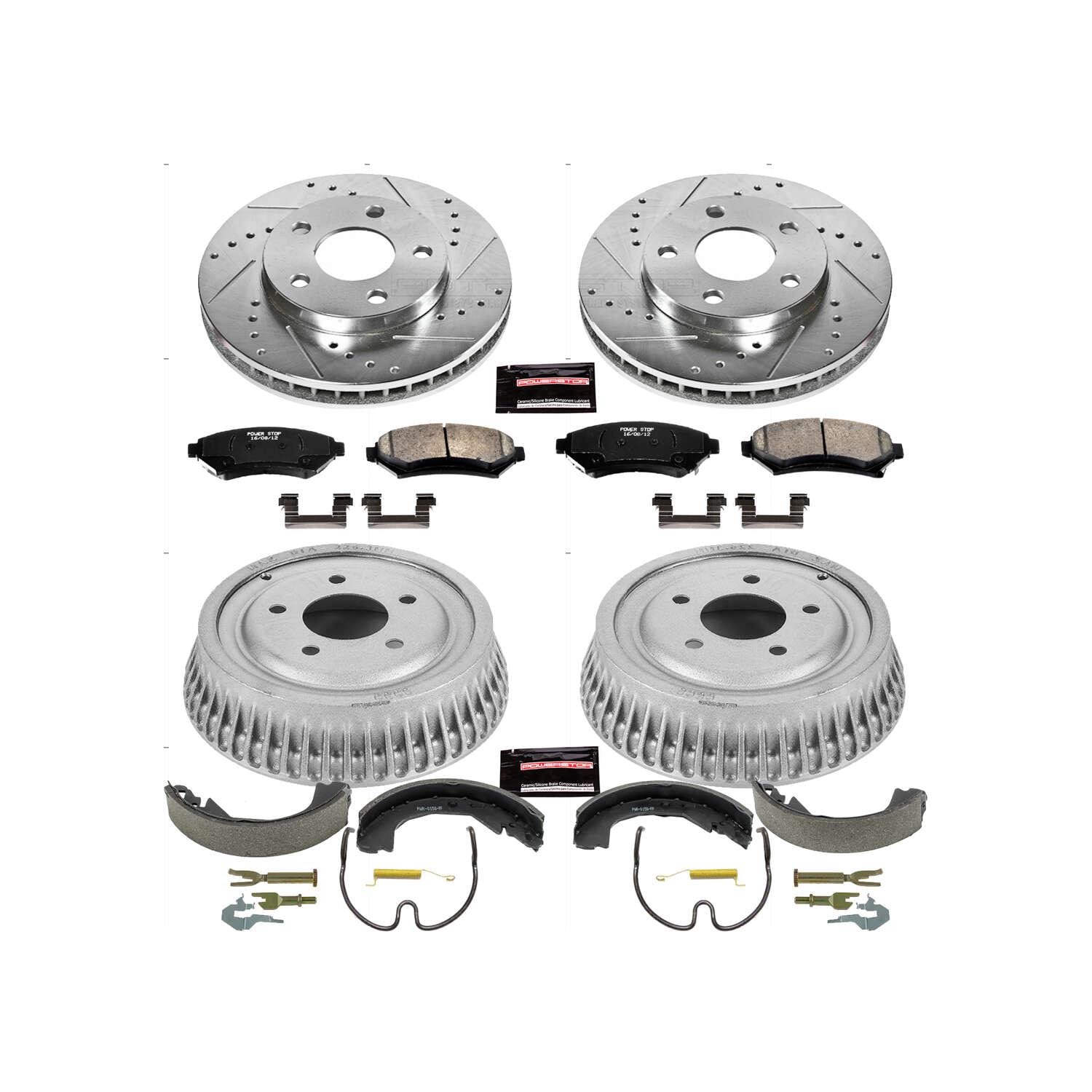 PowerStop Disc Brake Pad and Rotor / Drum Brake Shoe and Drum Kit