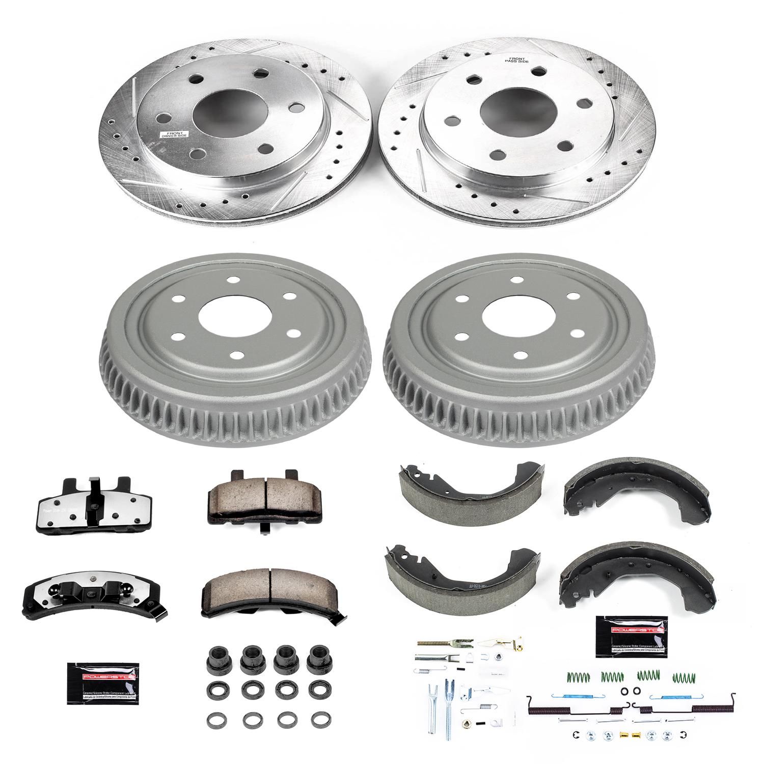 PowerStop Disc Brake Pad and Rotor / Drum Brake Shoe and Drum Kit