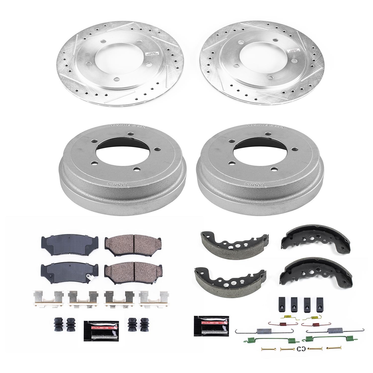 PowerStop Disc Brake Pad and Rotor / Drum Brake Shoe and Drum Kit