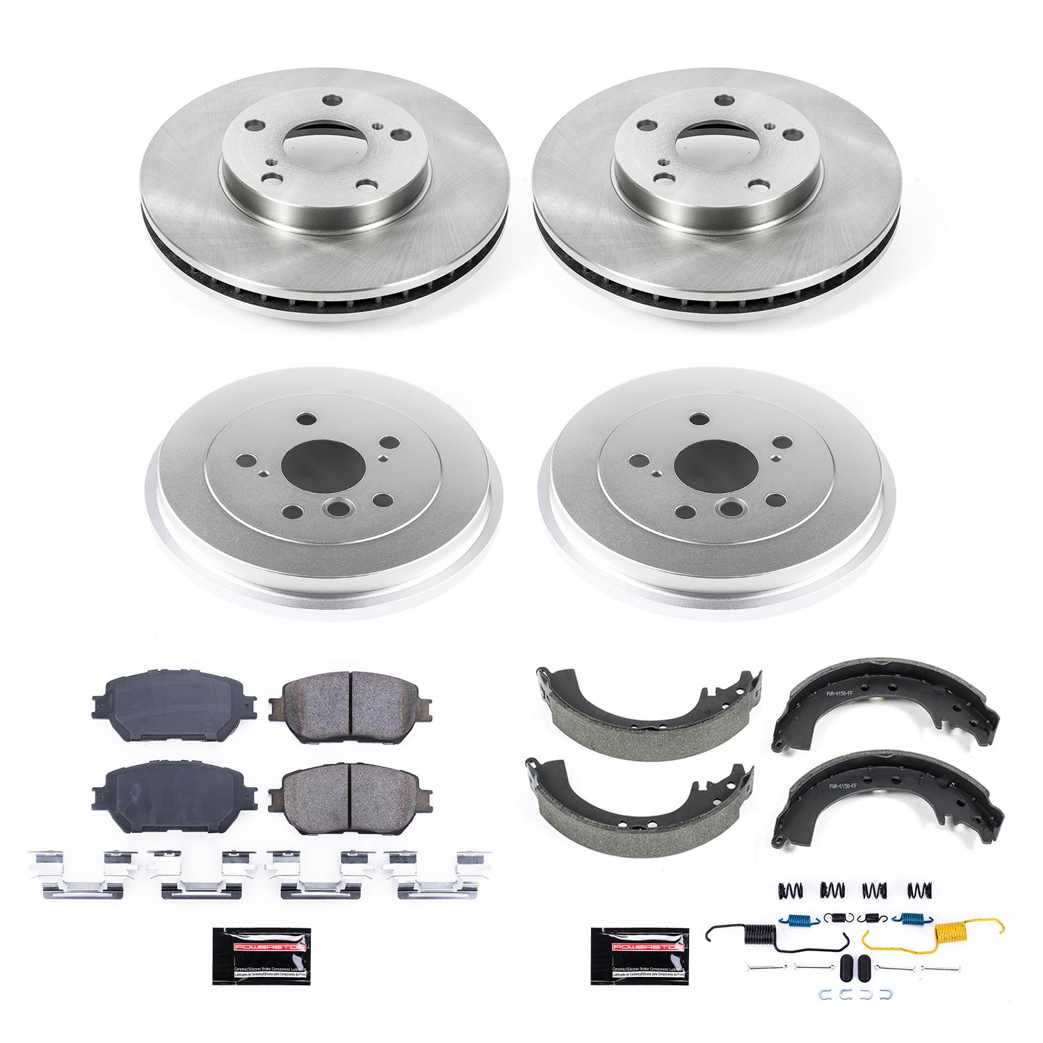 PowerStop Disc Brake Pad and Rotor / Drum Brake Shoe and Drum Kit