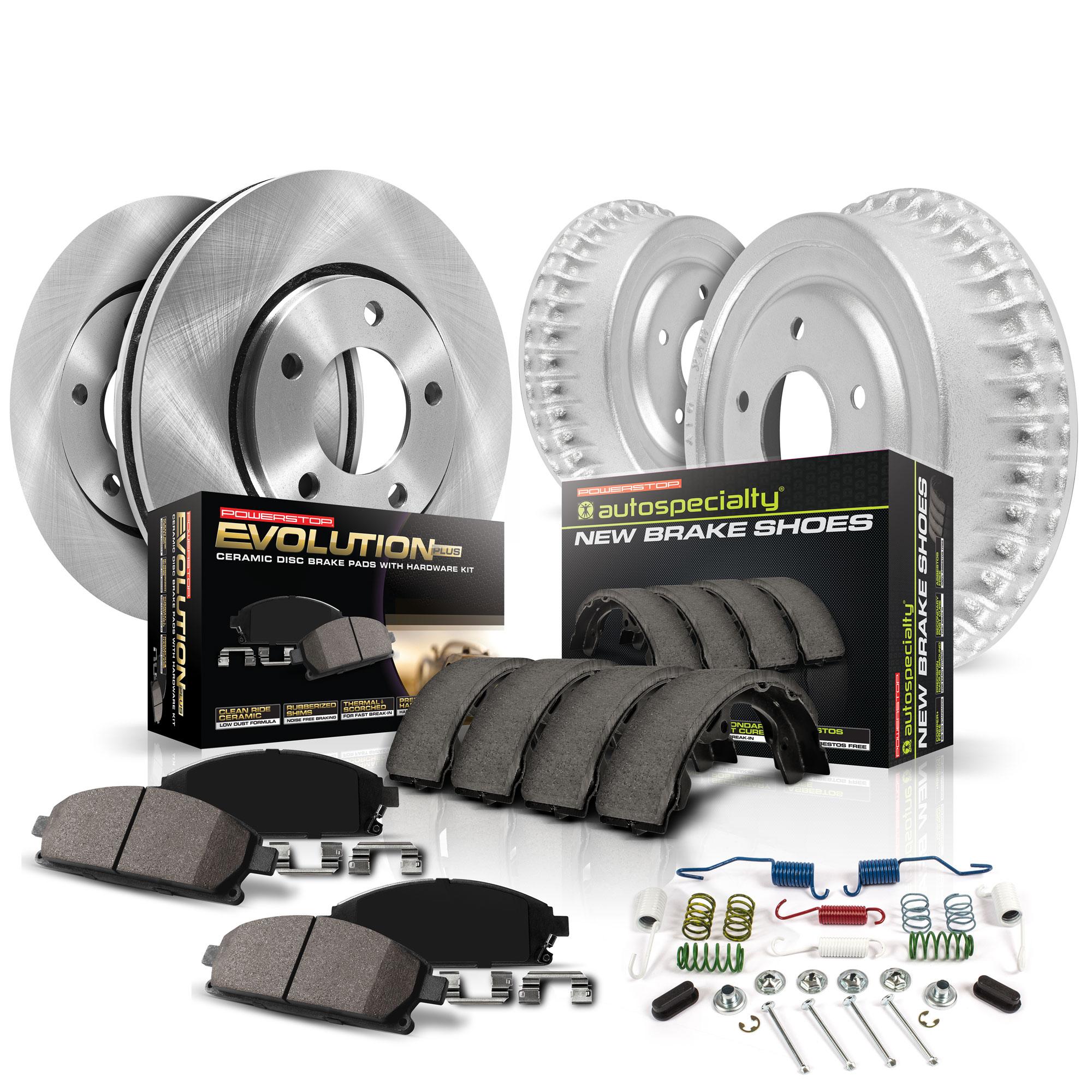 PowerStop Disc Brake Pad and Rotor / Drum Brake Shoe and Drum Kit