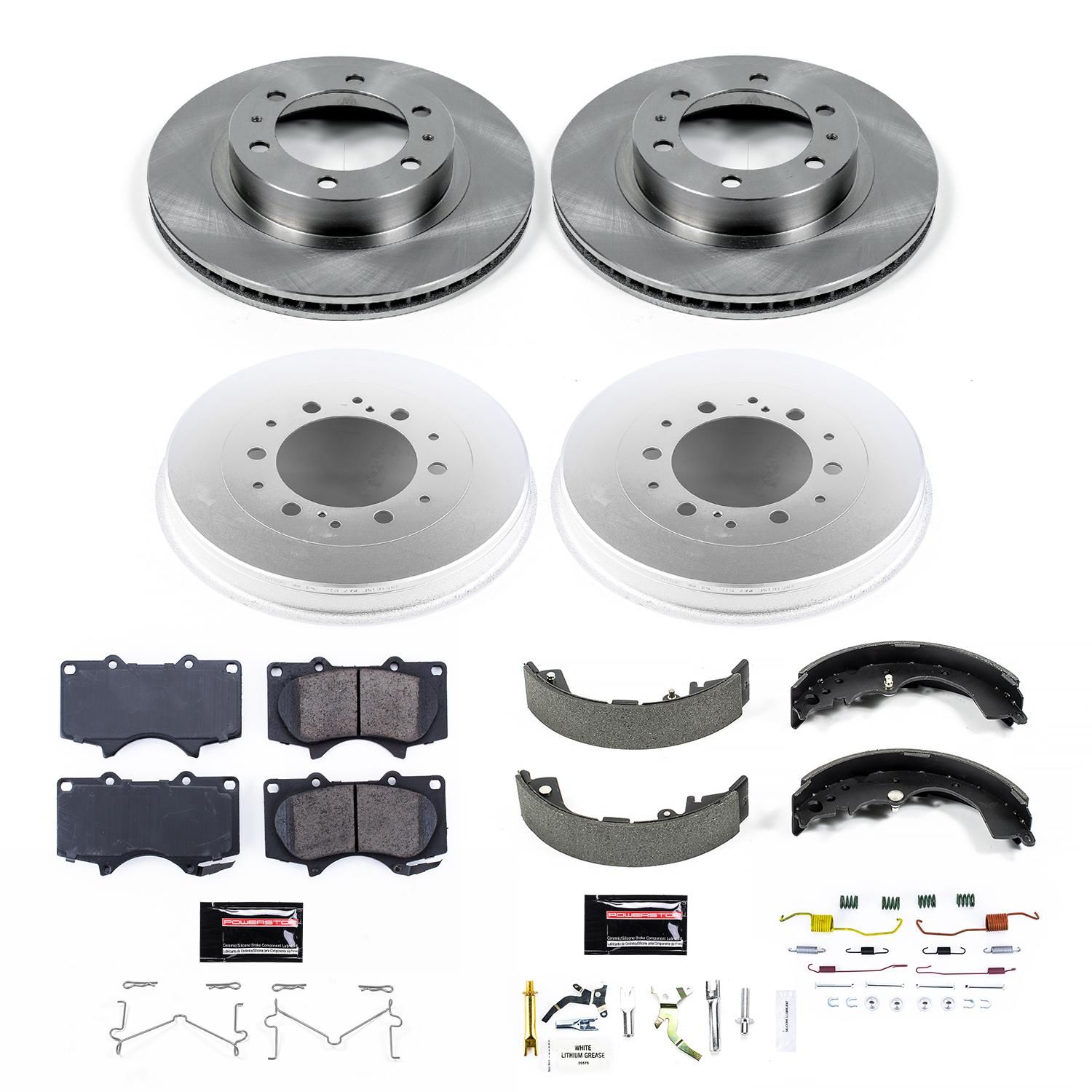 PowerStop Disc Brake Pad and Rotor / Drum Brake Shoe and Drum Kit