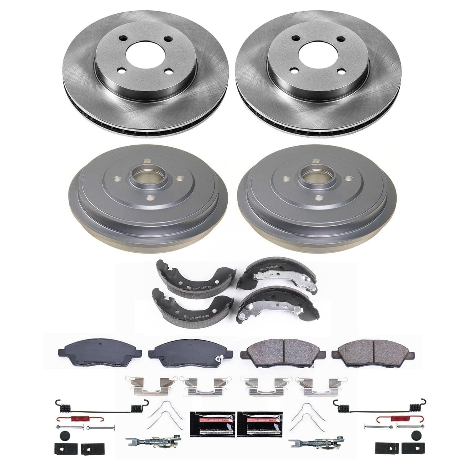 PowerStop Disc Brake Pad and Rotor / Drum Brake Shoe and Drum Kit