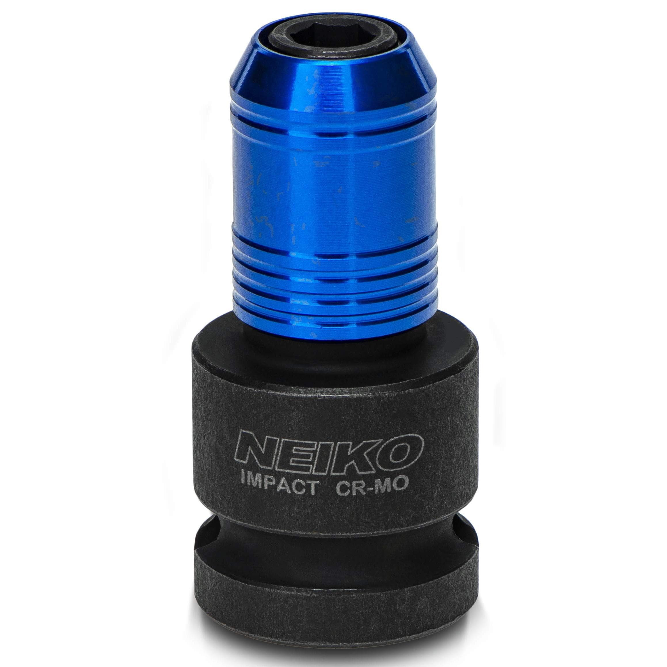 NEIKO 1/2in Drive Female to 1/4in Hex Chuck Converter, Cr-Mo
