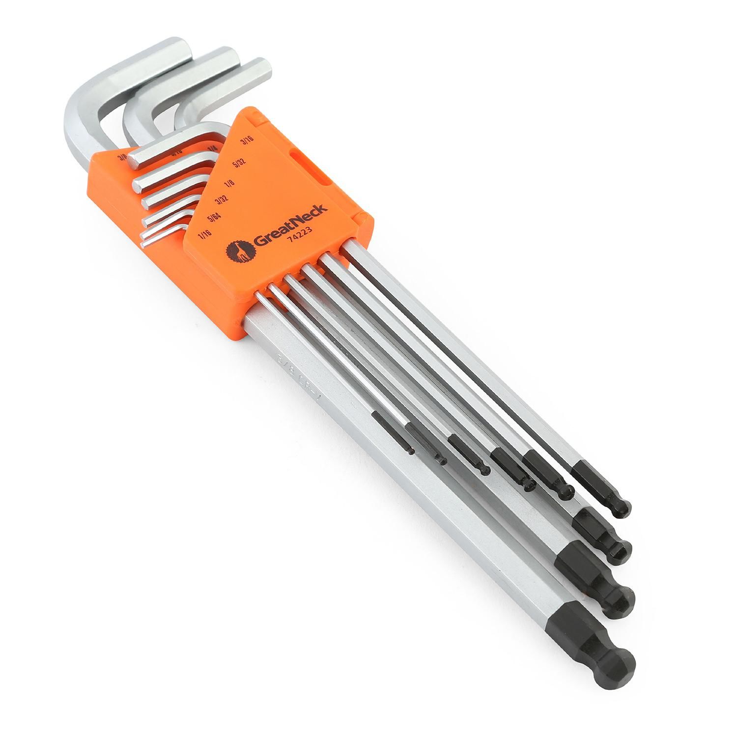 Great Neck SAE 9-in-1 T Handle Hex Key Set | AutoZone