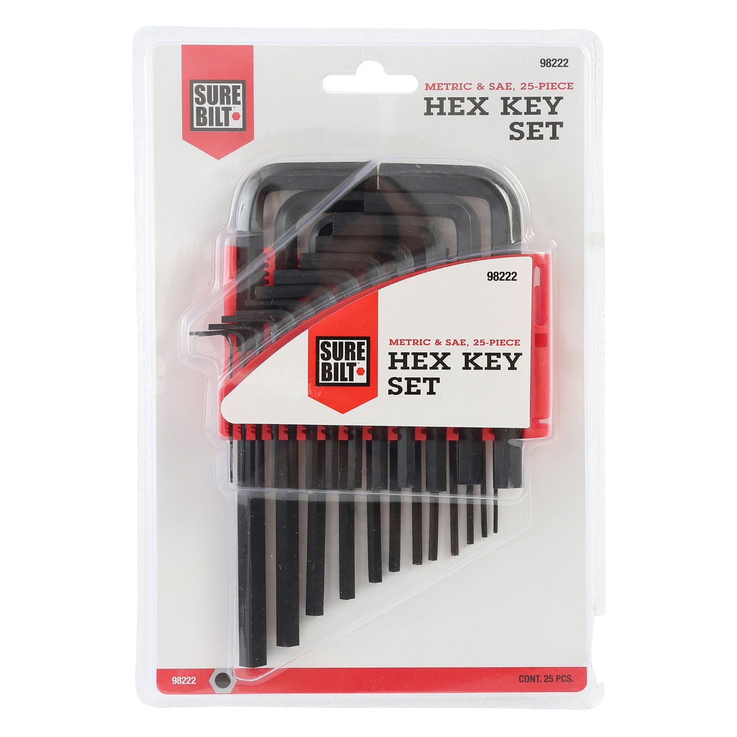 SureBilt Metric and SAE Hex Key Set 25 Piece | AutoZone