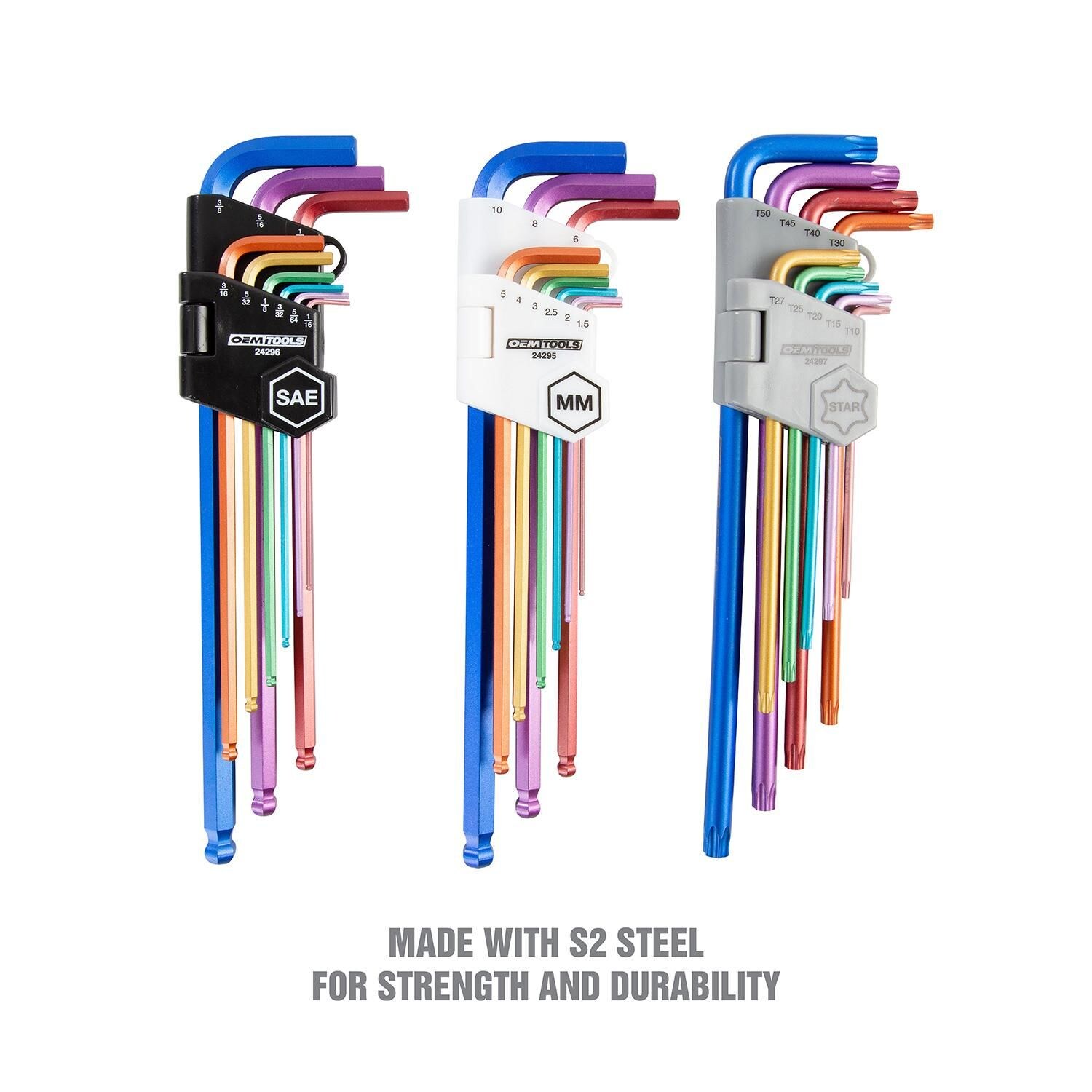 Great Neck Color Coded Star Hex Key Set 27 Piece | AutoZone