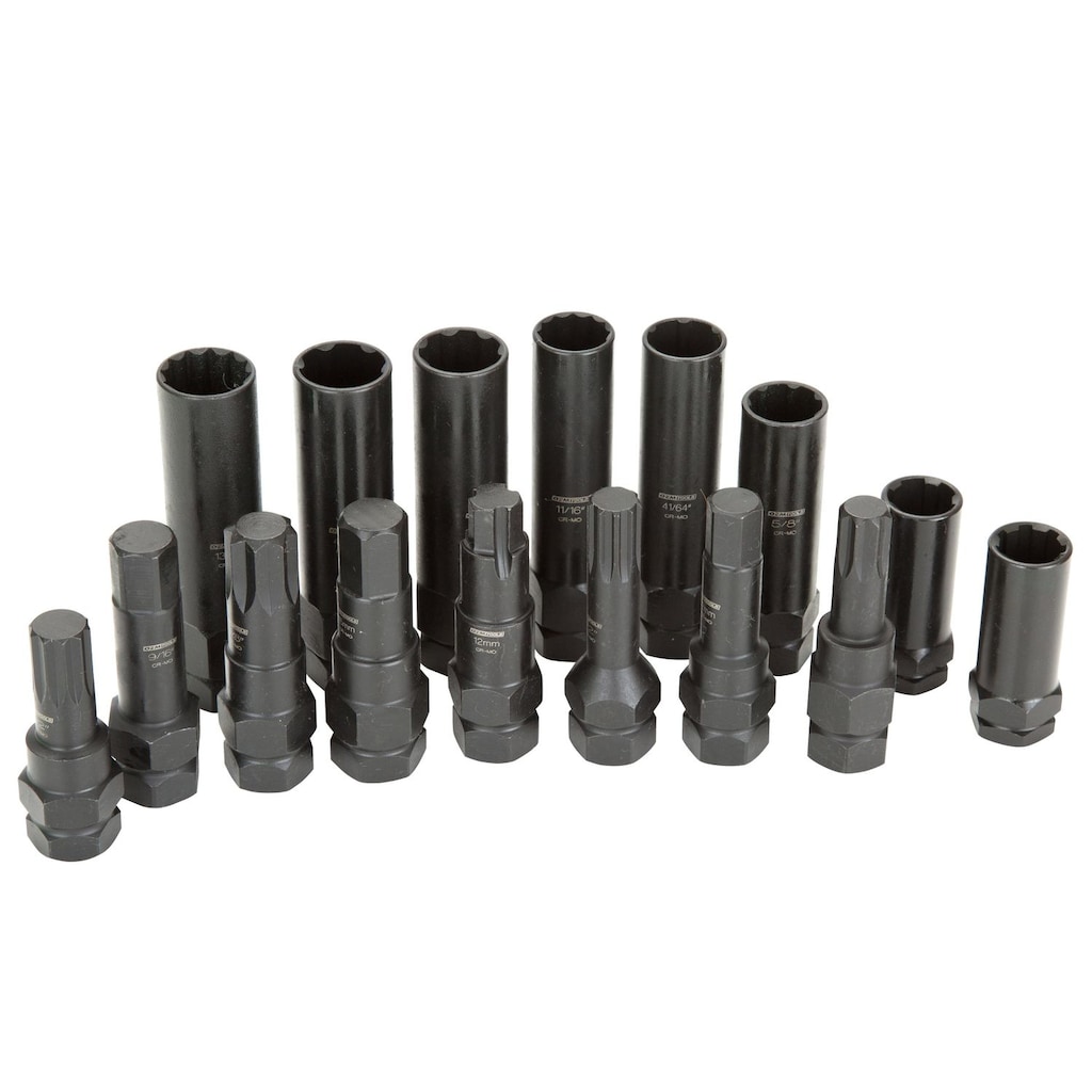 Autozone Key Rings OEMTOOLS Locking Lug Master Key Set 16 Piece | AutoZone