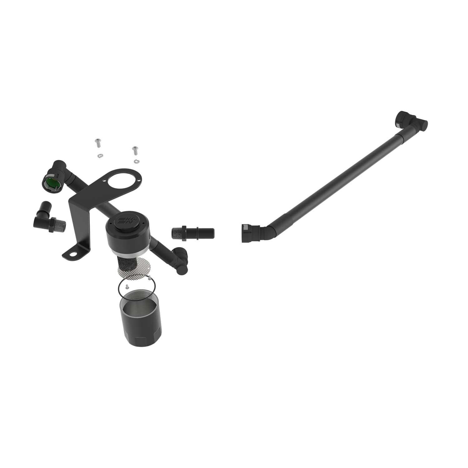K&N Performance Engine Oil Catch Can Kit 81-0833 | AutoZone