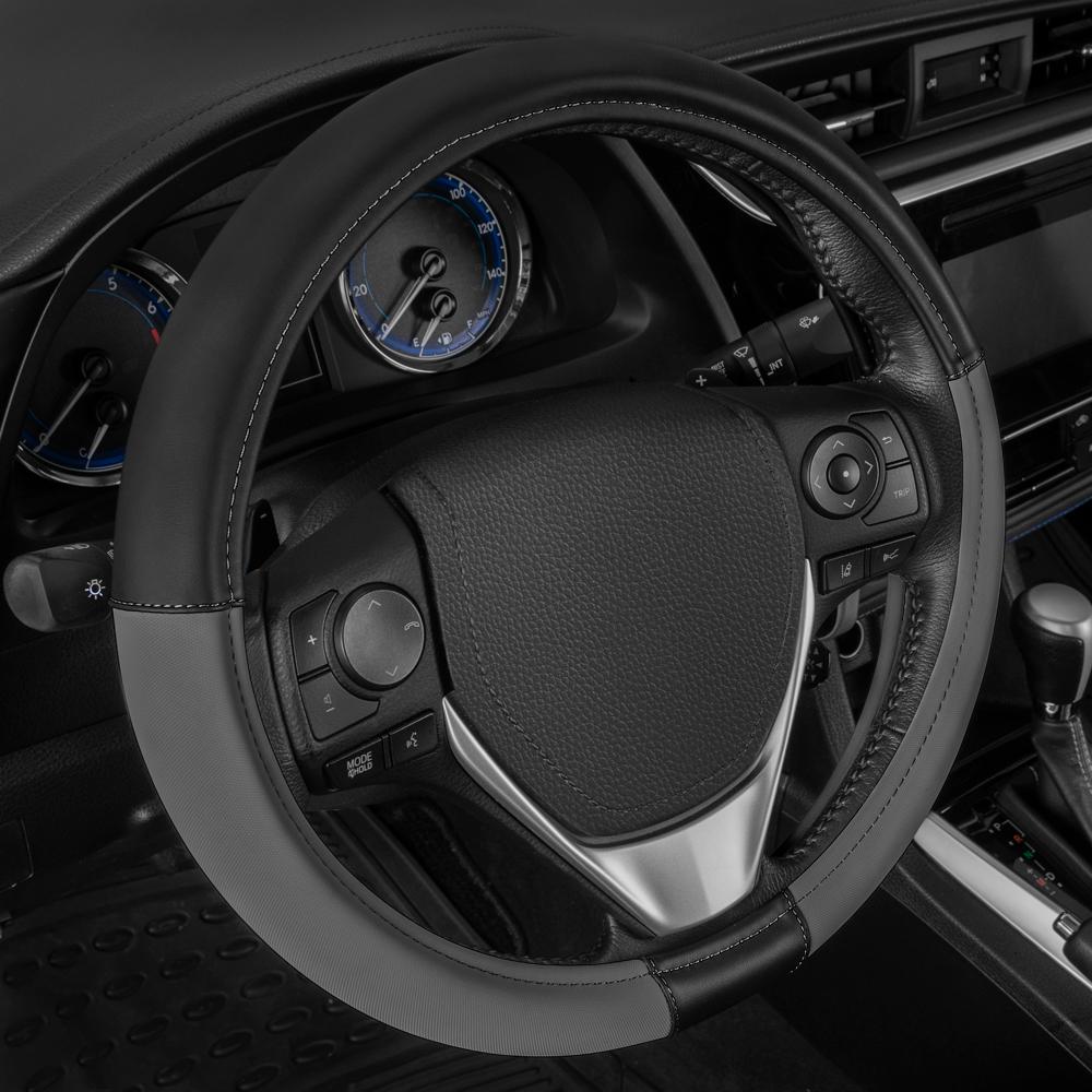 Caterpillar Cat® UltraSport Faux Black Leather Semi Truck Steering Wheel Cover, Extra Large 18 inch Size, Fits RV and Big Rig Trucker, Steering Wheel Cover for Trucks 18 Wheeler Caterpillar Cat® UltraSport Faux Black Leather Semi Truck Steering Wheel Cover, Extra Large 18 inch Size, Fits RV and Big Rig Trucker, Steering Wheel Cover for Trucks 18 Wheeler