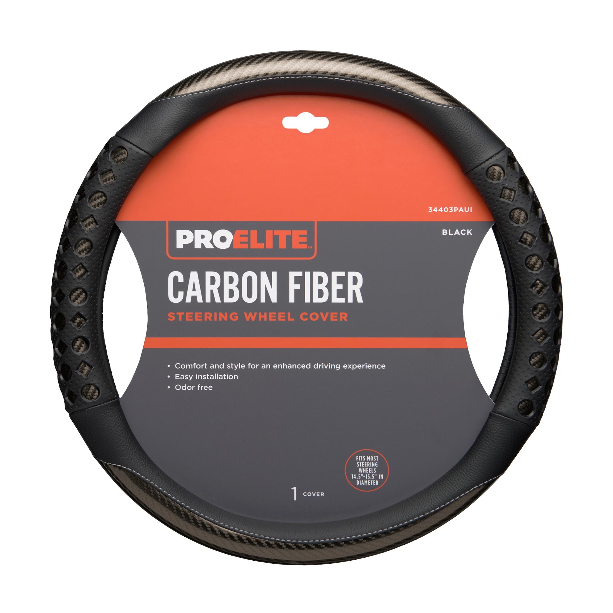 ProElite Black Steering Wheel Cover | AutoZone