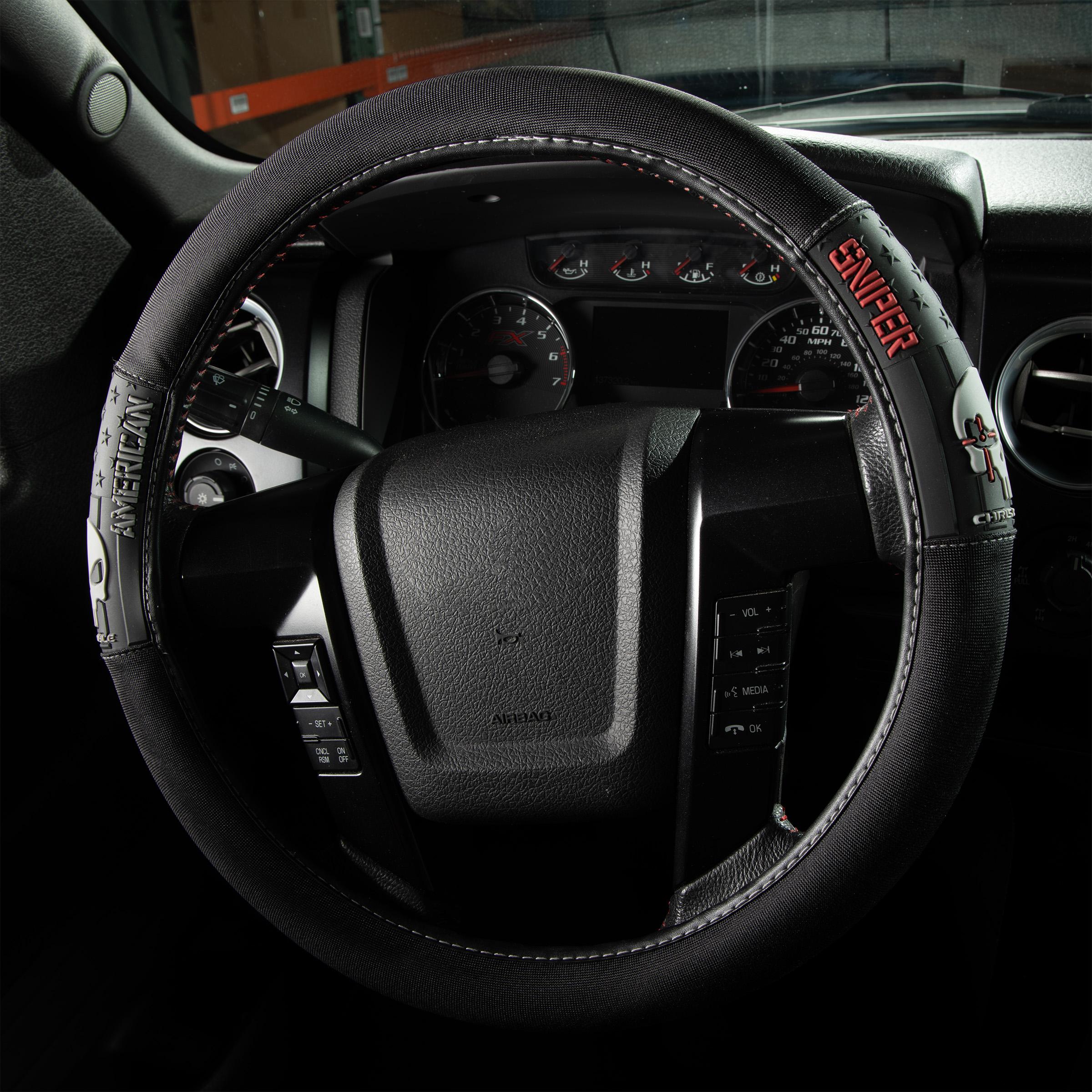 thumbnail image 2 of Harley-Davidson Vintage Elite Bar & Shield Steering Wheel Cover – Speed Grip 6644 2 of 4