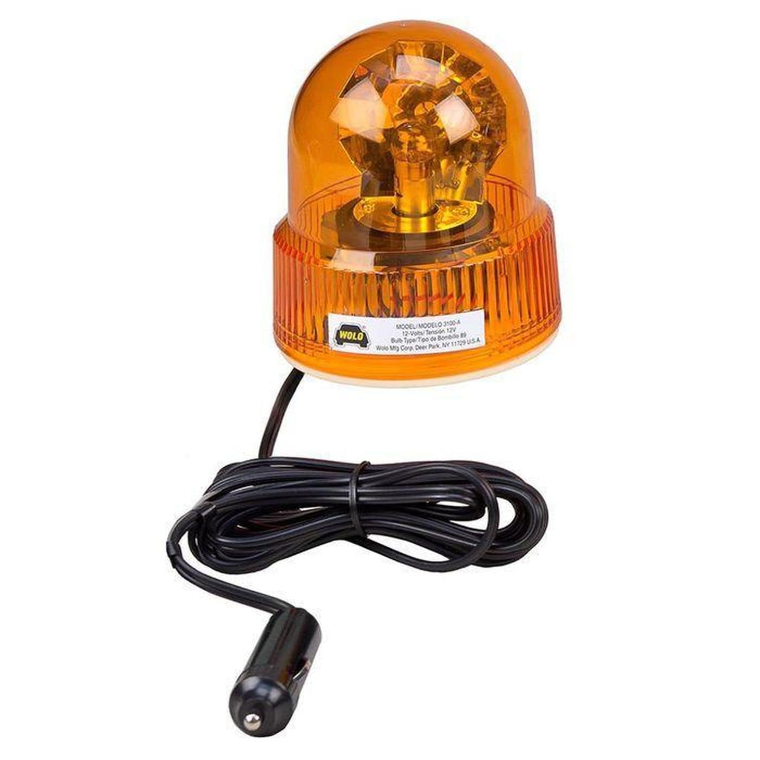 AnTom Beacon Light Battery 9 Flash Pattern 12V 24V Orange Warning Light Led Magnet With 3 Meters Cable And USB Cable For Car Truck Tractor Golf Cart SUV