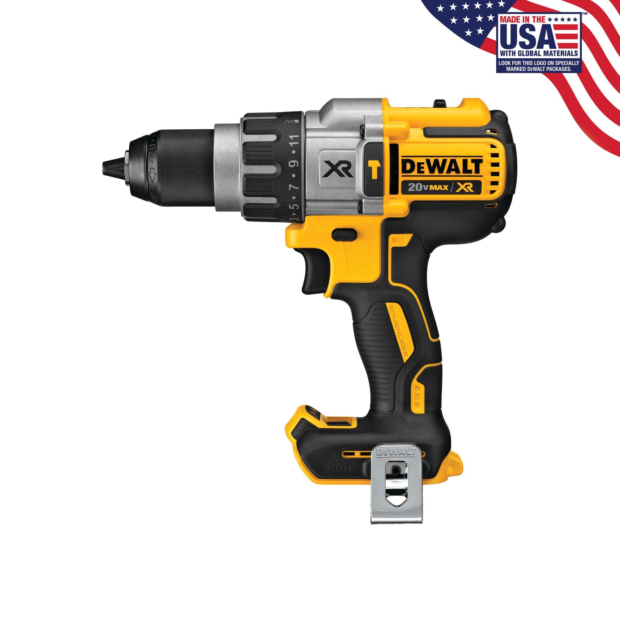 Dewalt 20 Volt MAX Brushless Cordless 3 Speed Hammer Drill Tool