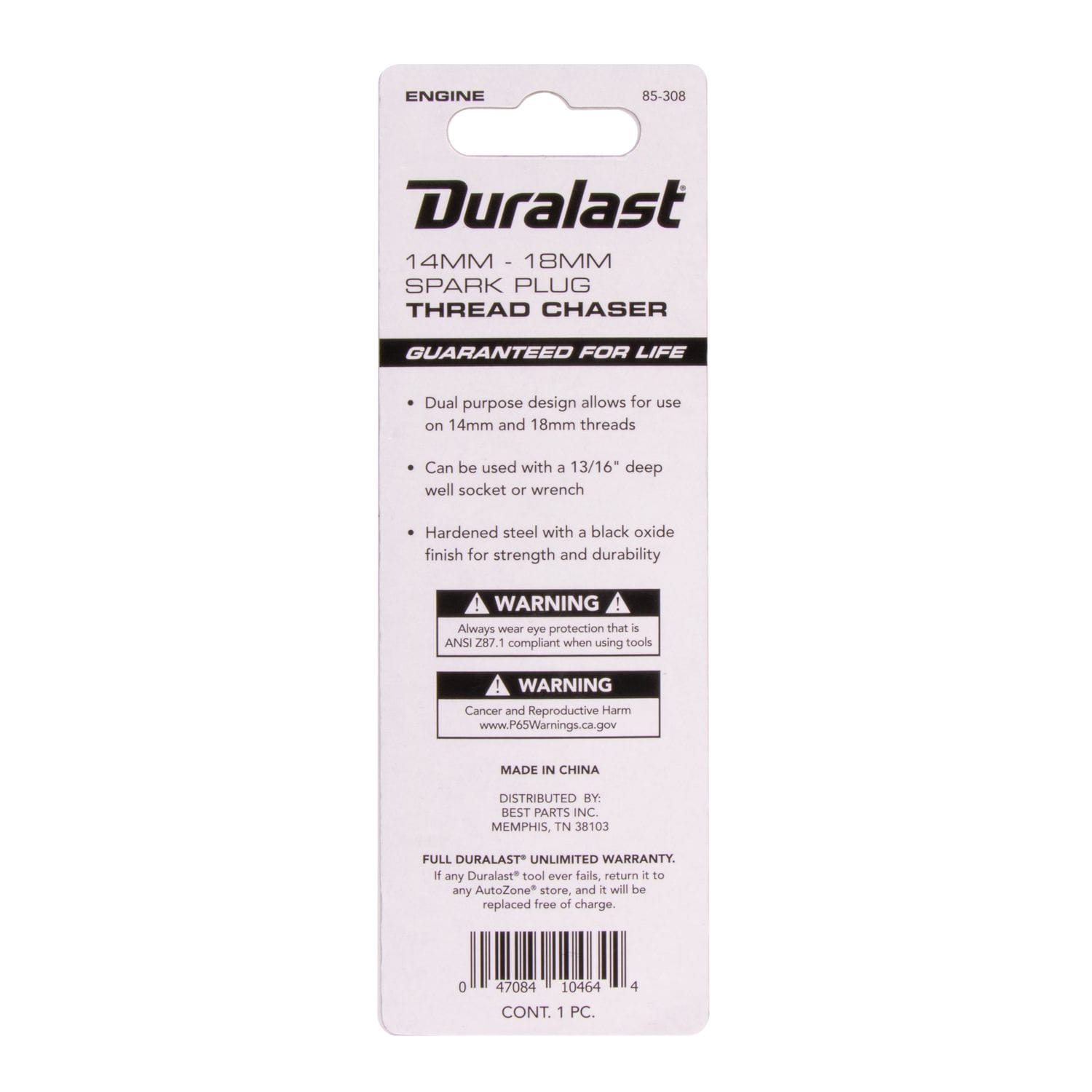 Duralast 14mm and 18mm Thread Chaser | AutoZone