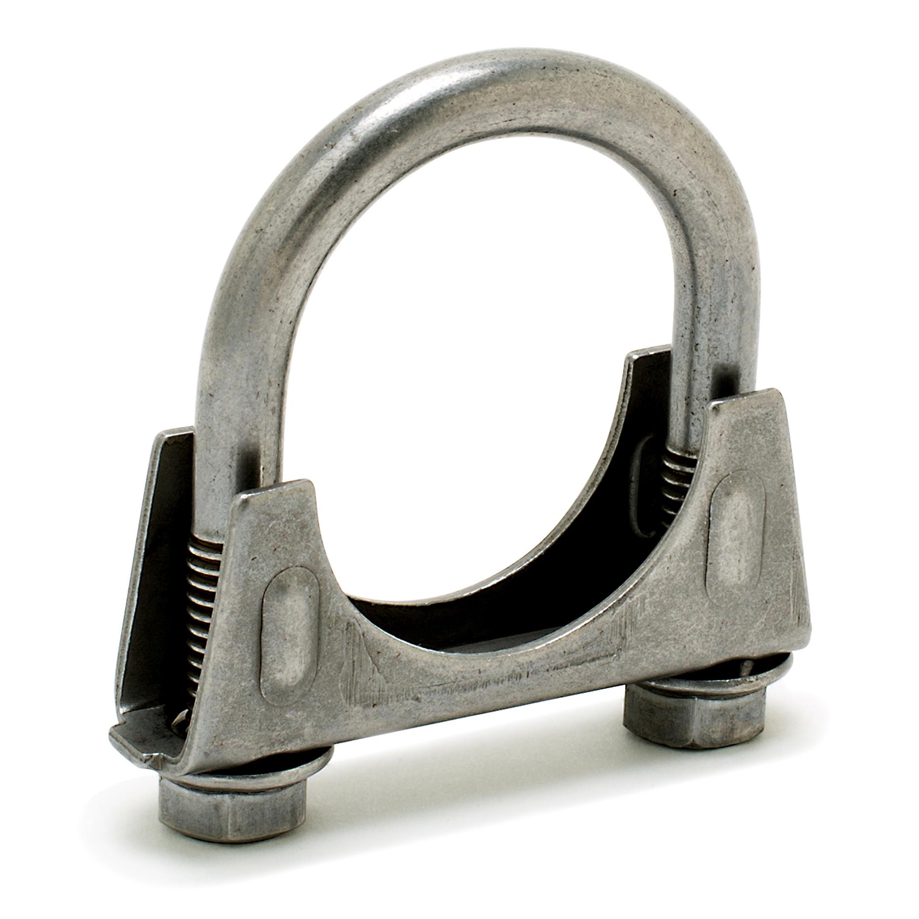 Ohio Diesel Parts 1-1/2" U-Bolt Exhaust Clamp – Heavy Duty, Zinc Finish, 2-Pack