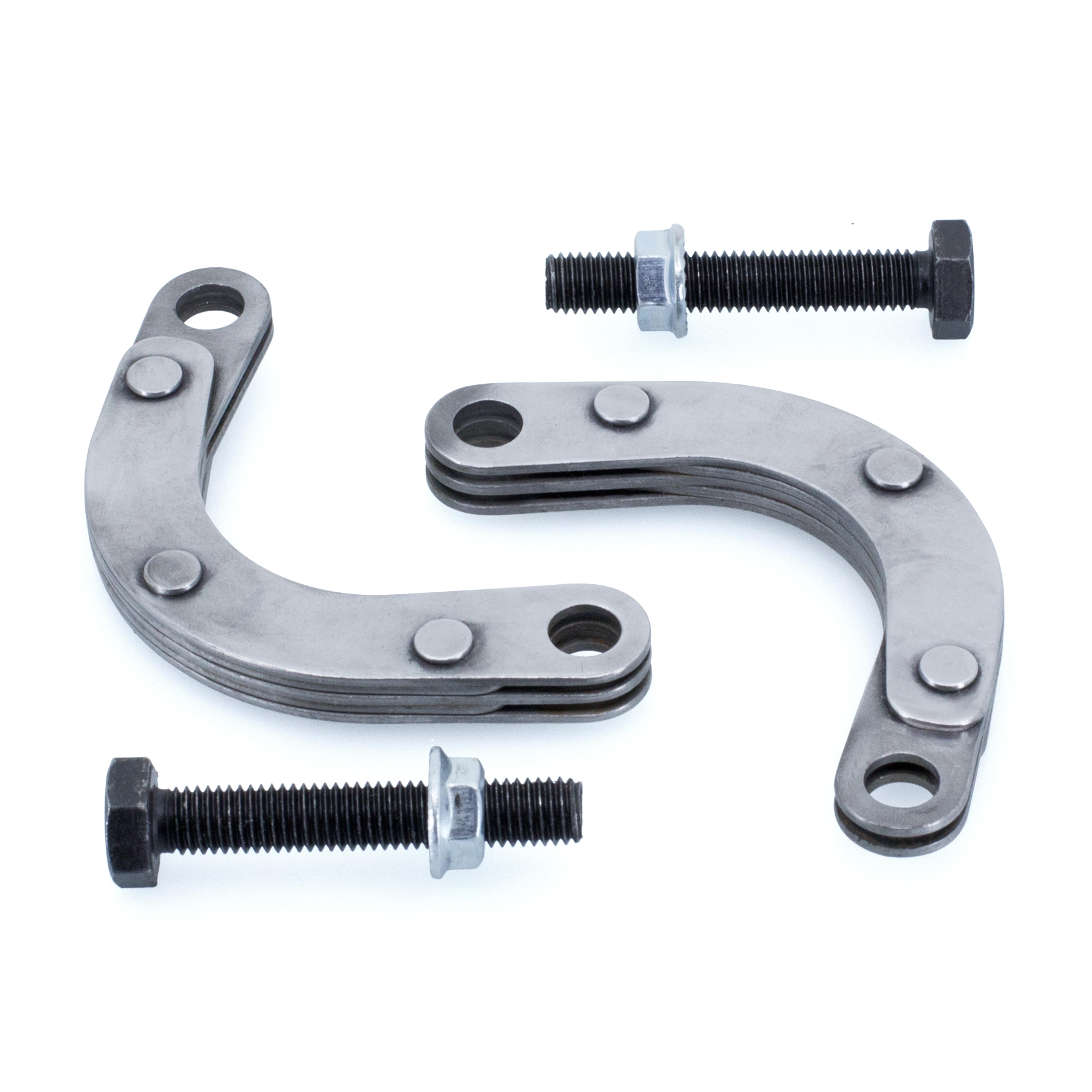 ALEEIK Split Flange,2 Inch Split Flange Oval Split Exhaust Flange Universal Carbon Steel Exhaust - View #9