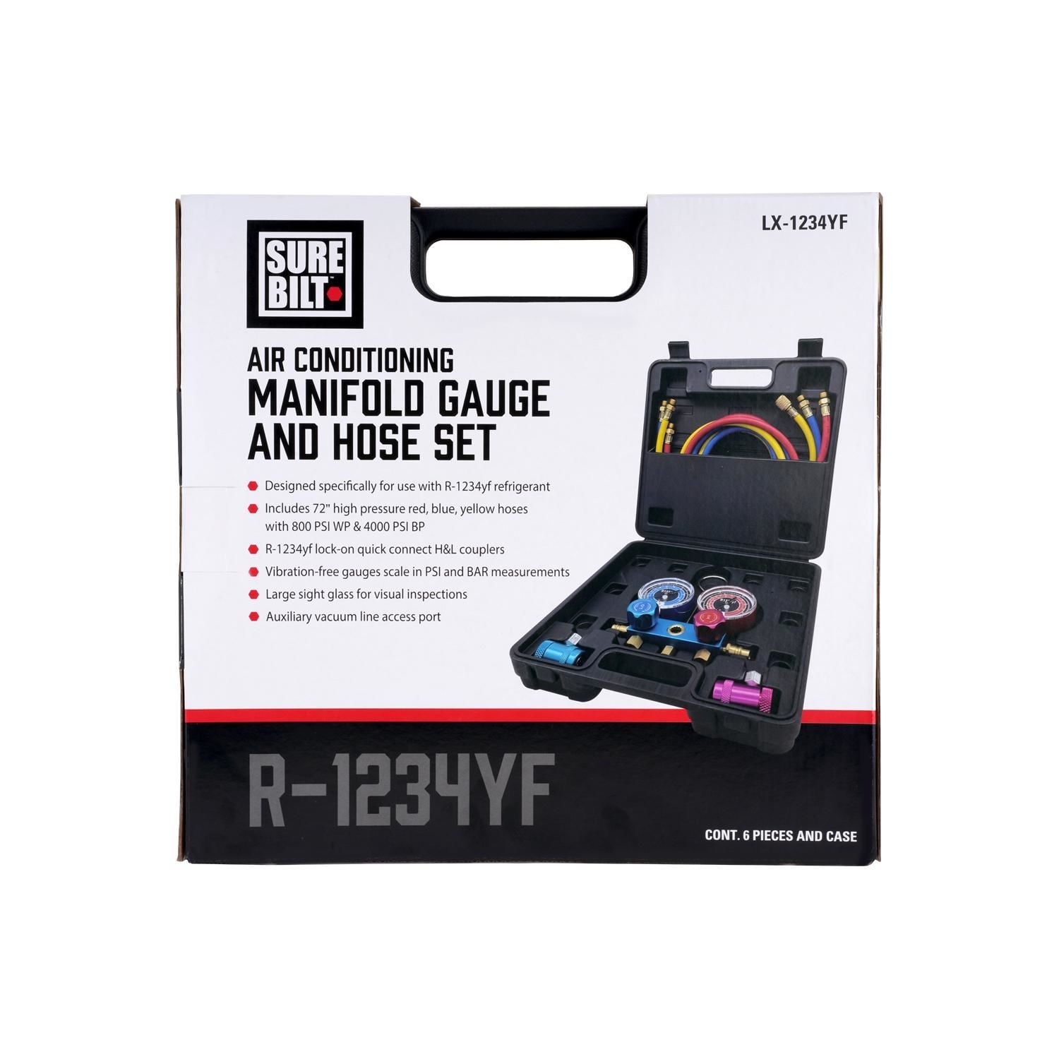 Automotive Accessory A/C System Pressure Gauge Kit LX-1234YF