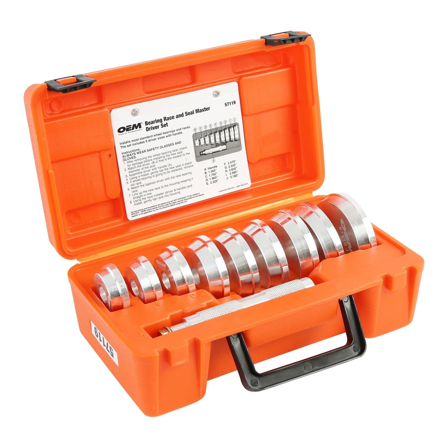 **「MU」** OEMTOOLS Bearing and Race Installer Set | AutoZone