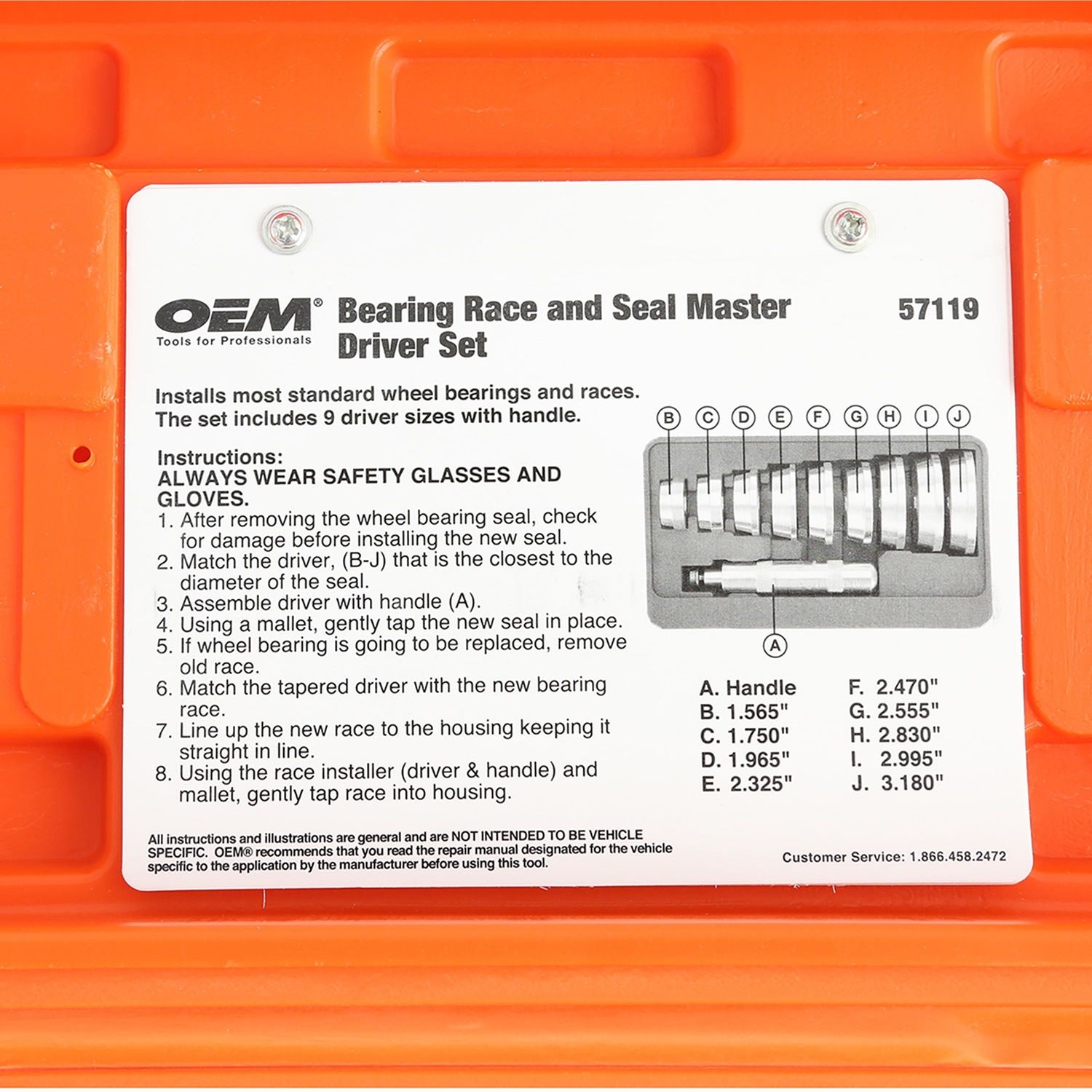 OEMTOOLS Bearing and Race Installer Set | AutoZone