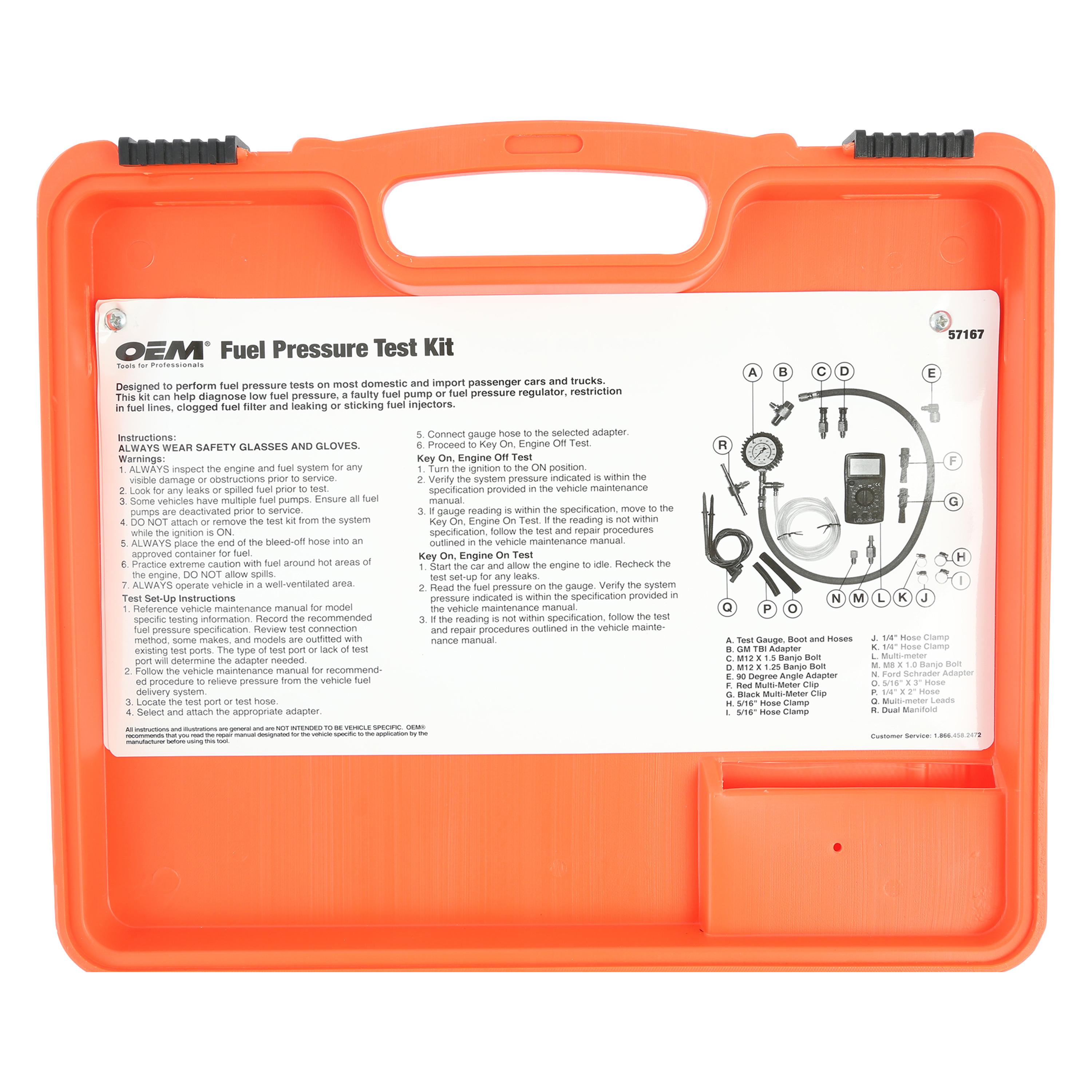 aimi　0710 OEMTOOLS Fuel Injection Pressure Tester 57167 | AutoZone