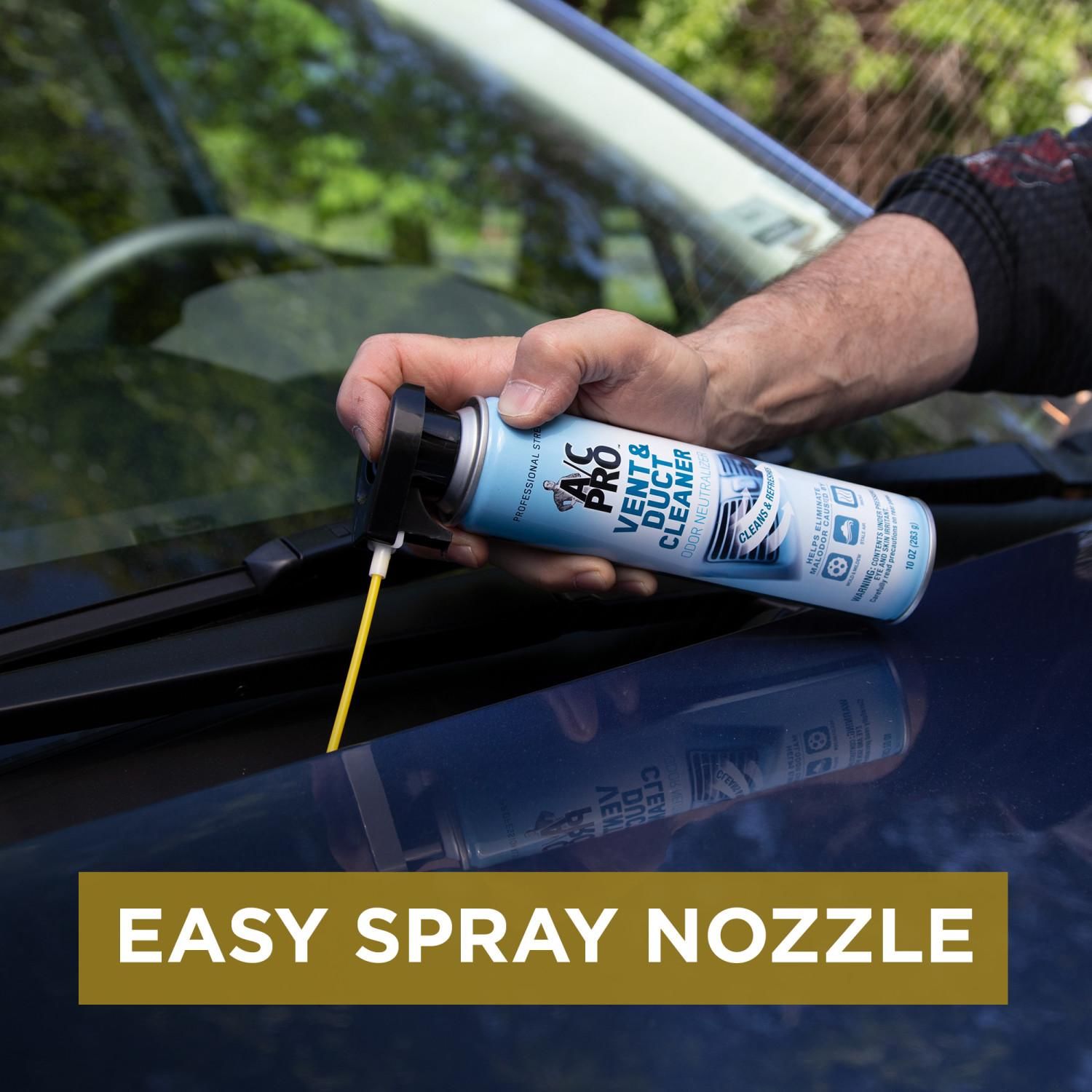 A/C Pro 17900 Vent & Duct Cleaner – 10 Oz Aerosol Odor Eliminator For Cars, Trucks & HVAC