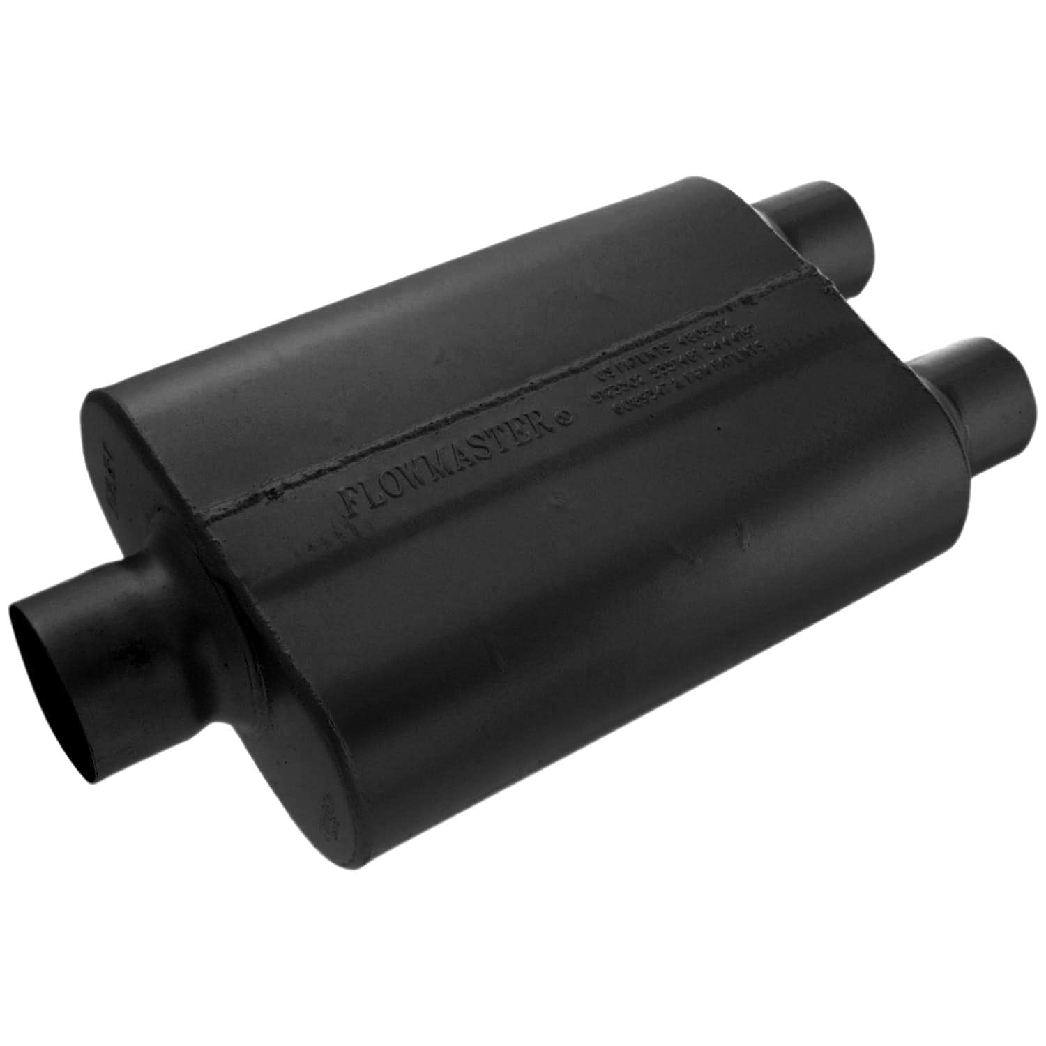 Flowmaster 40 Series Oval Centered Dual Outlet 2.5 Exhaust Muffler ...