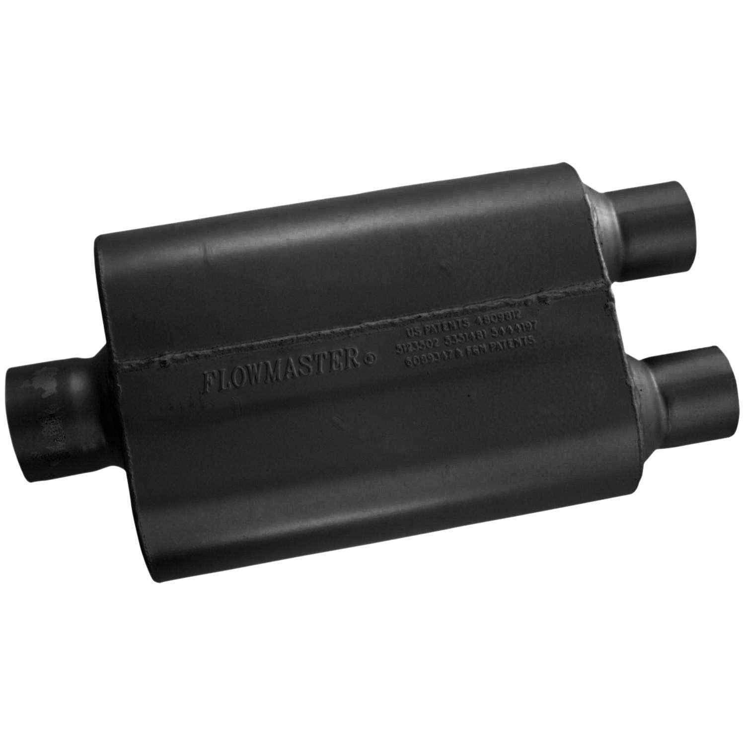 Flowmaster 40 Series Oval Centered Dual Outlet 2.5 Exhaust Muffler ...