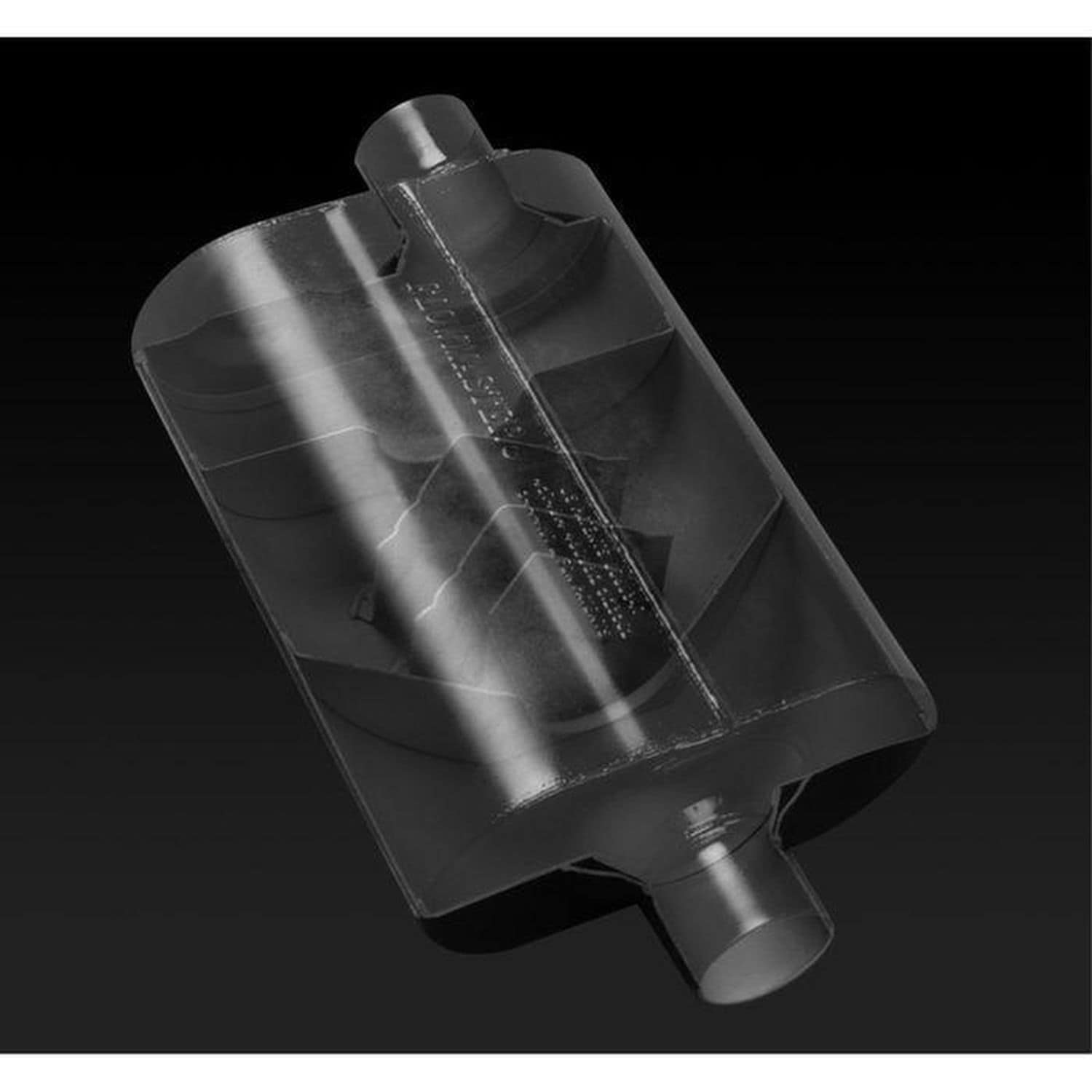 Flowmaster 853046 - Super 40 Muffler 409S - 3.00 Offset In / 3.00 Cent – Complete Street Performance
