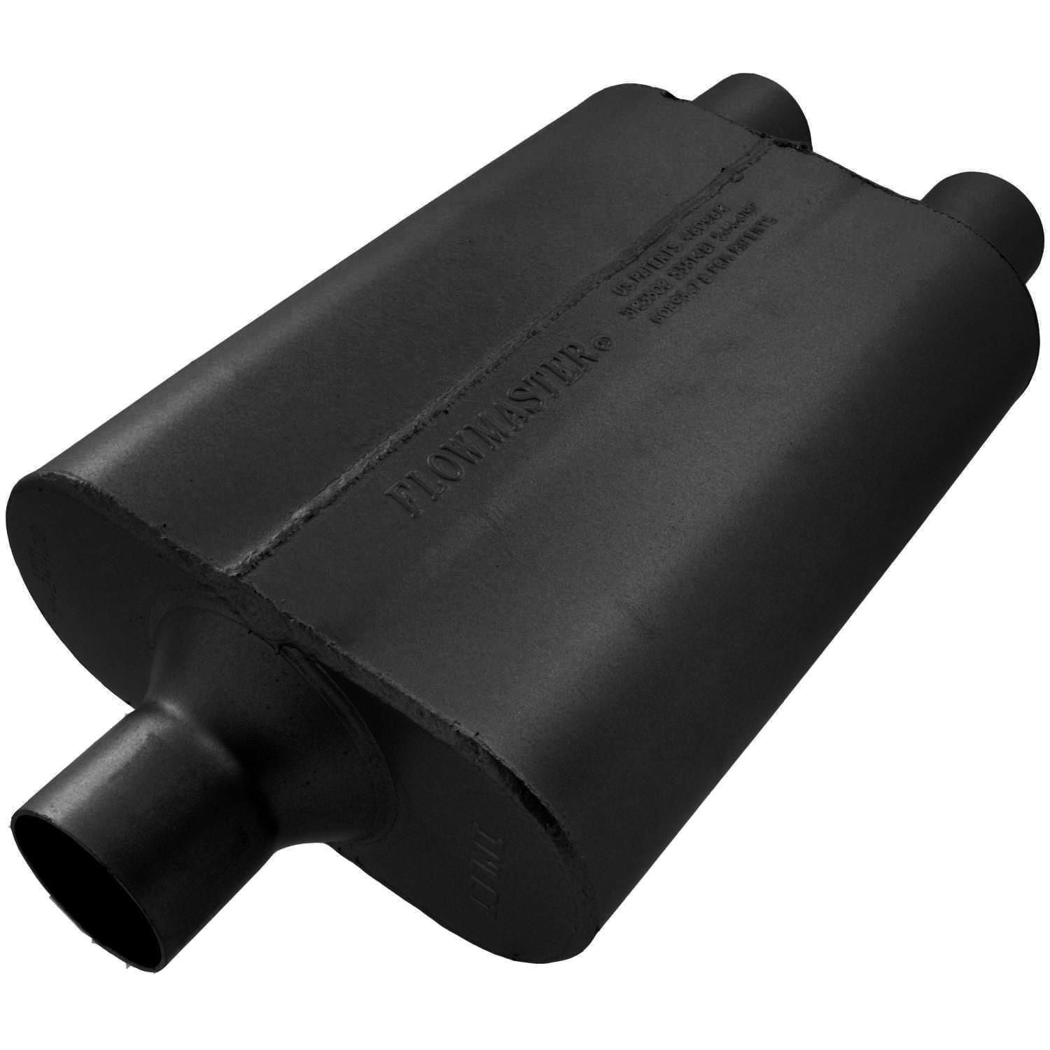 Flowmaster 40 Series Oval Centered Dual Outlet 2.25 Exhaust Muffler ...