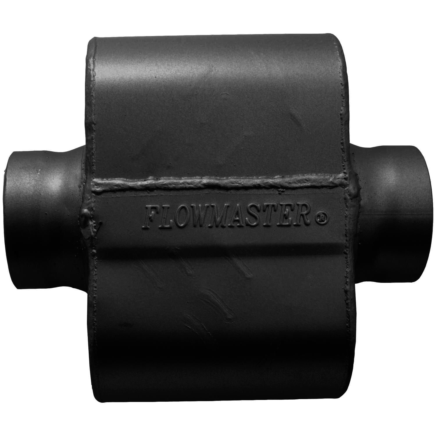 Flowmaster Super 44 Series 2 1/4in Center Inlet x 2 1/4in Dual Outlet Flowmaster Super 44 Series 2 1/4in Center Inlet x 2 1/4in Dual Outlet